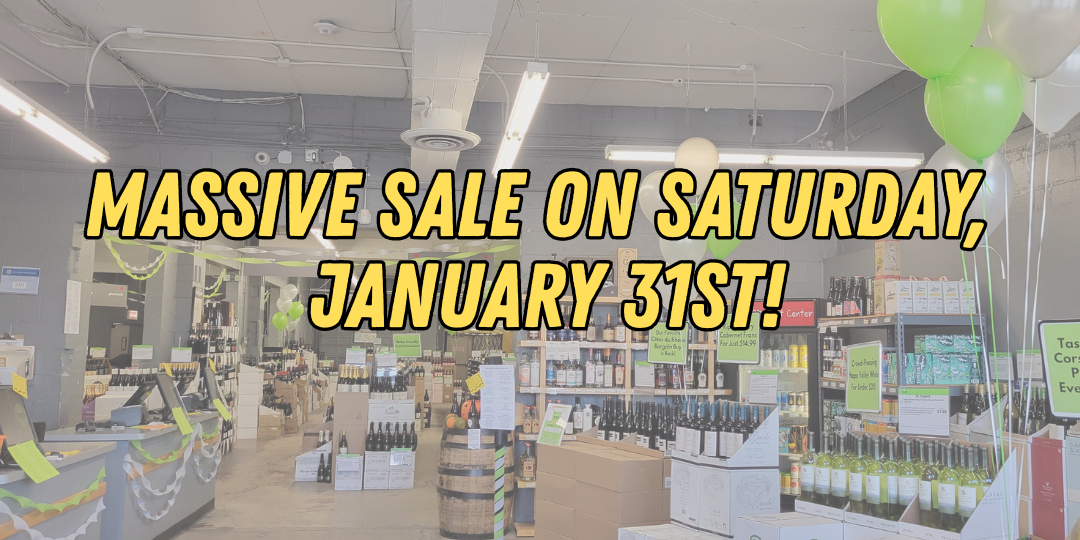 Massive Sale on Saturday, January 31st!