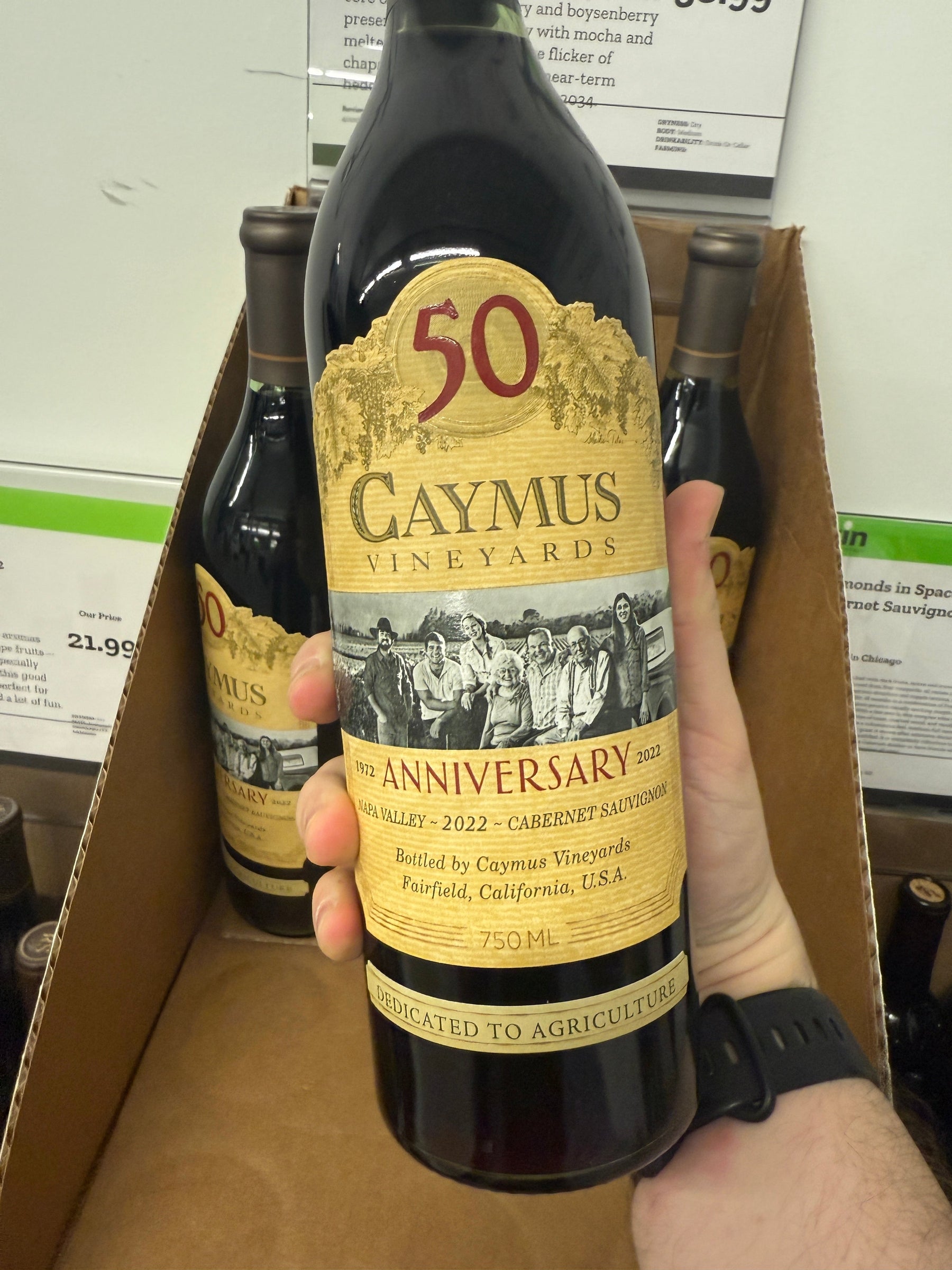 Blowout Price on Caymus "50th Anniversary" Napa Valley Cabernet!