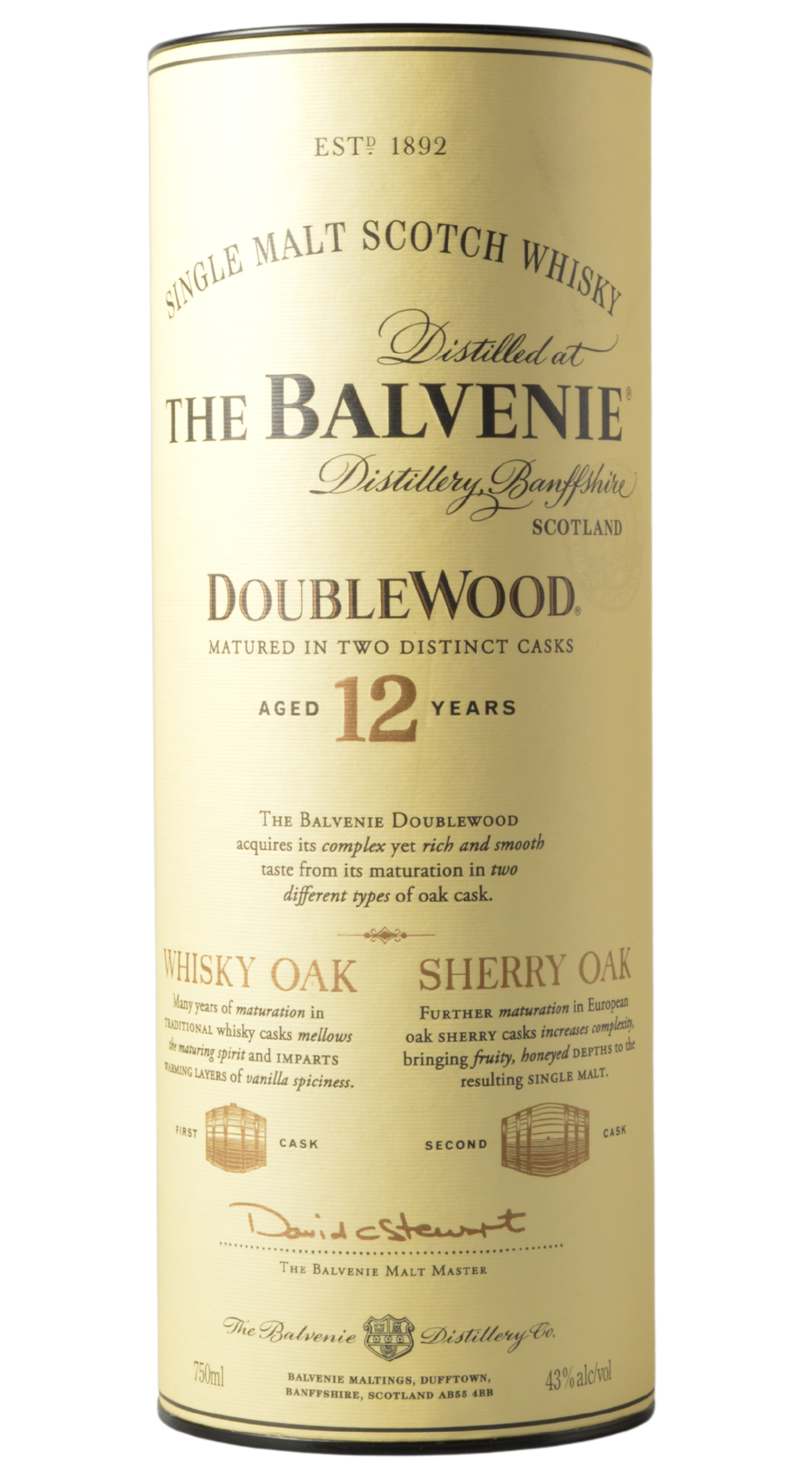 Balvenie Distillery Doublewood 12 Year Scotch