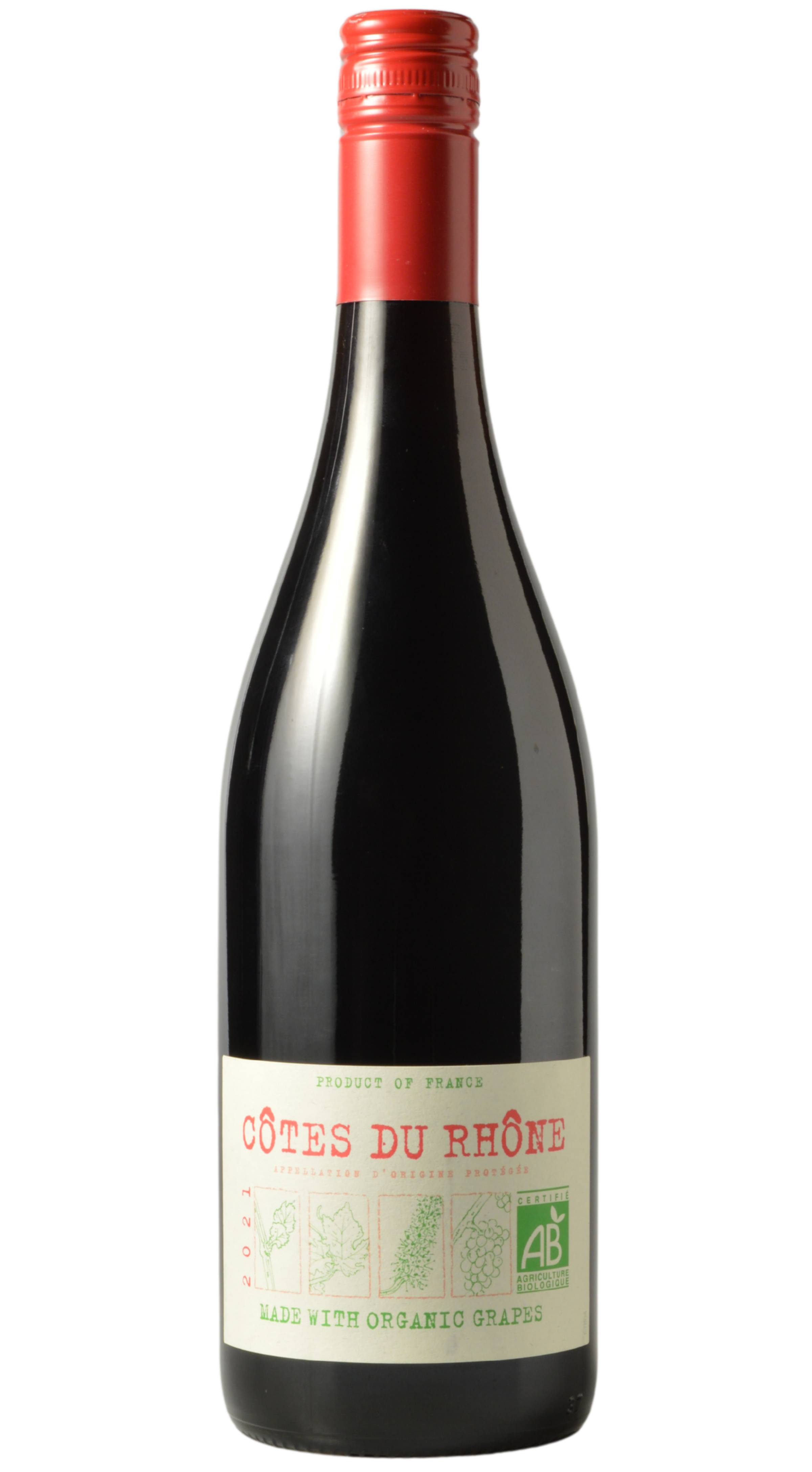 Vignerons Ardechois "Uvica" Cotes Du Rhone Rouge 2021
