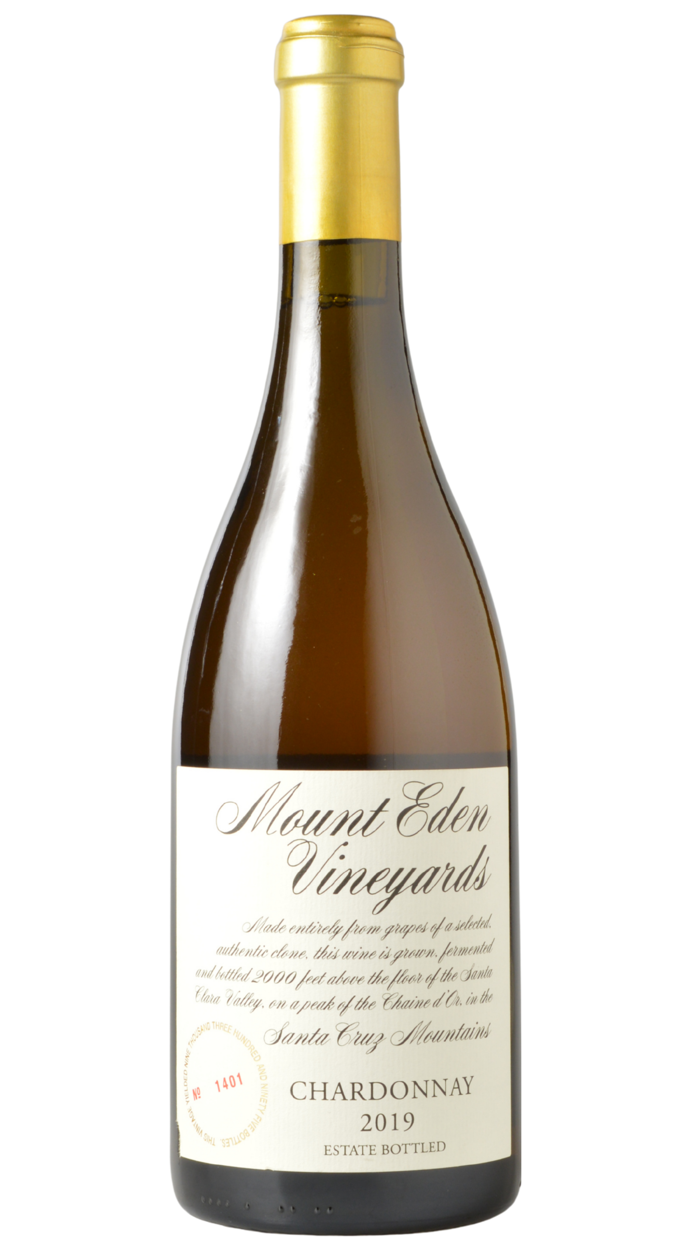 Mount Eden Santa Cruz Mountains Chardonnay 2019