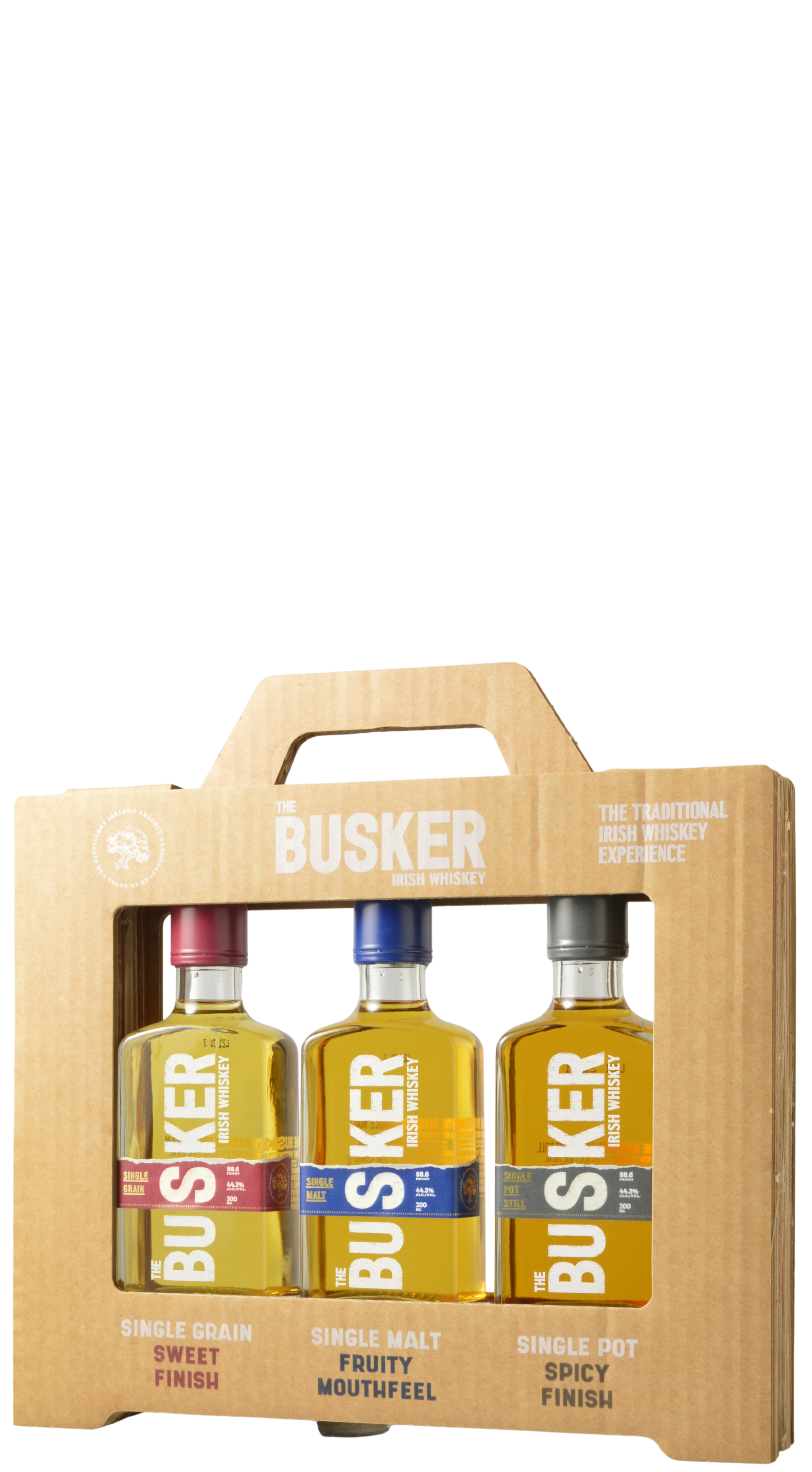The Busker Irish Whiskey "Discovery" Three-Pack (3 x 200mL)