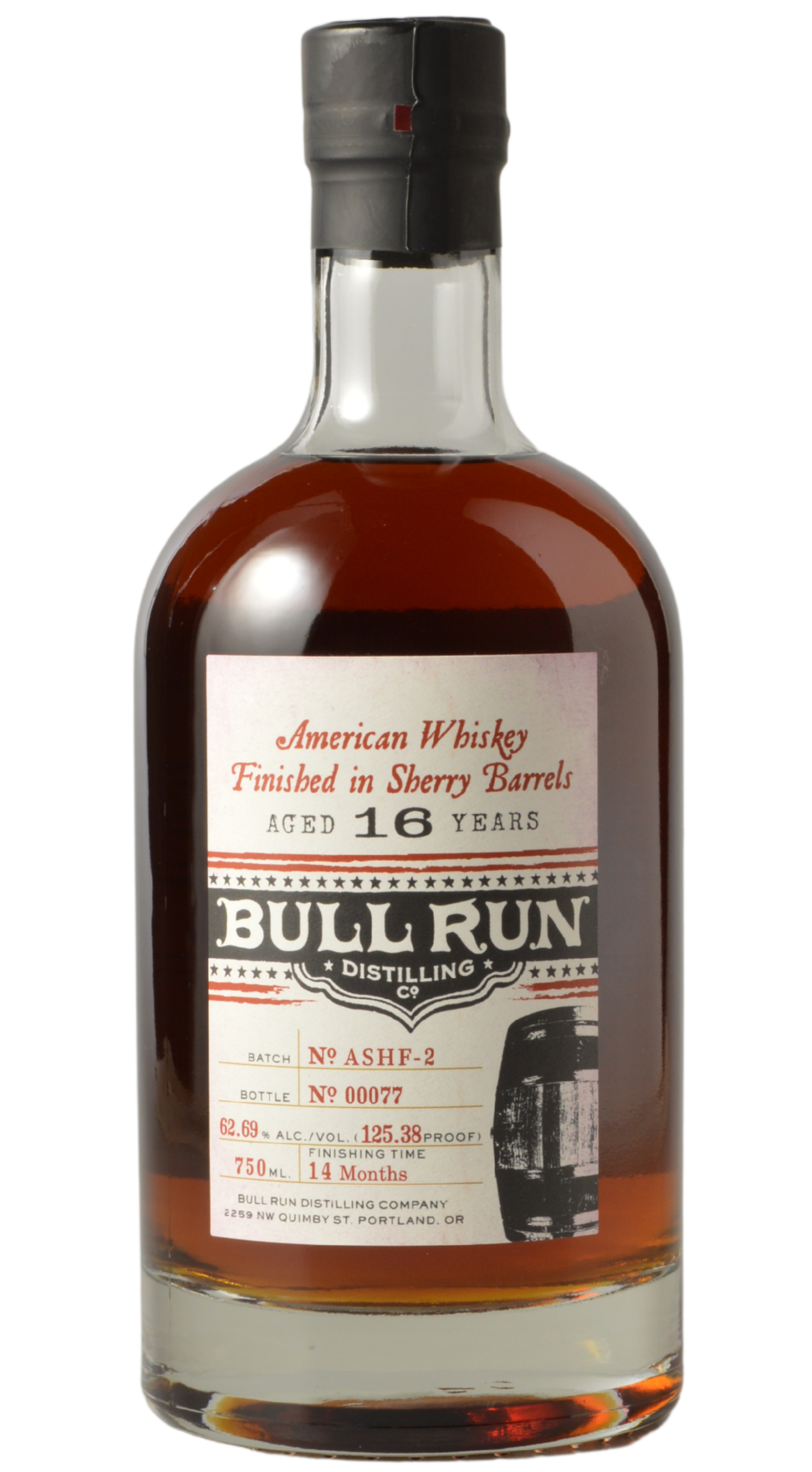 Bull Run "No. ASHF-2" 16 Year American Whiskey