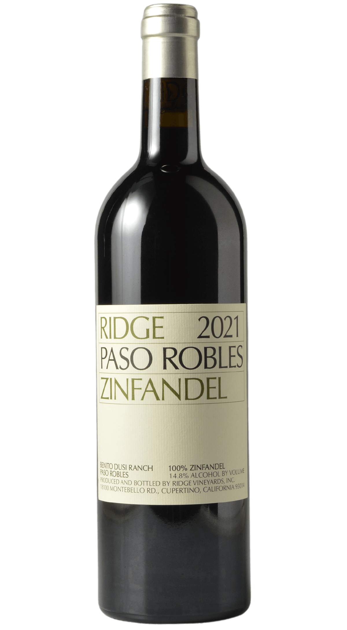 Ridge "Benito Dusi Ranch" Paso Robles Zinfandel 2021