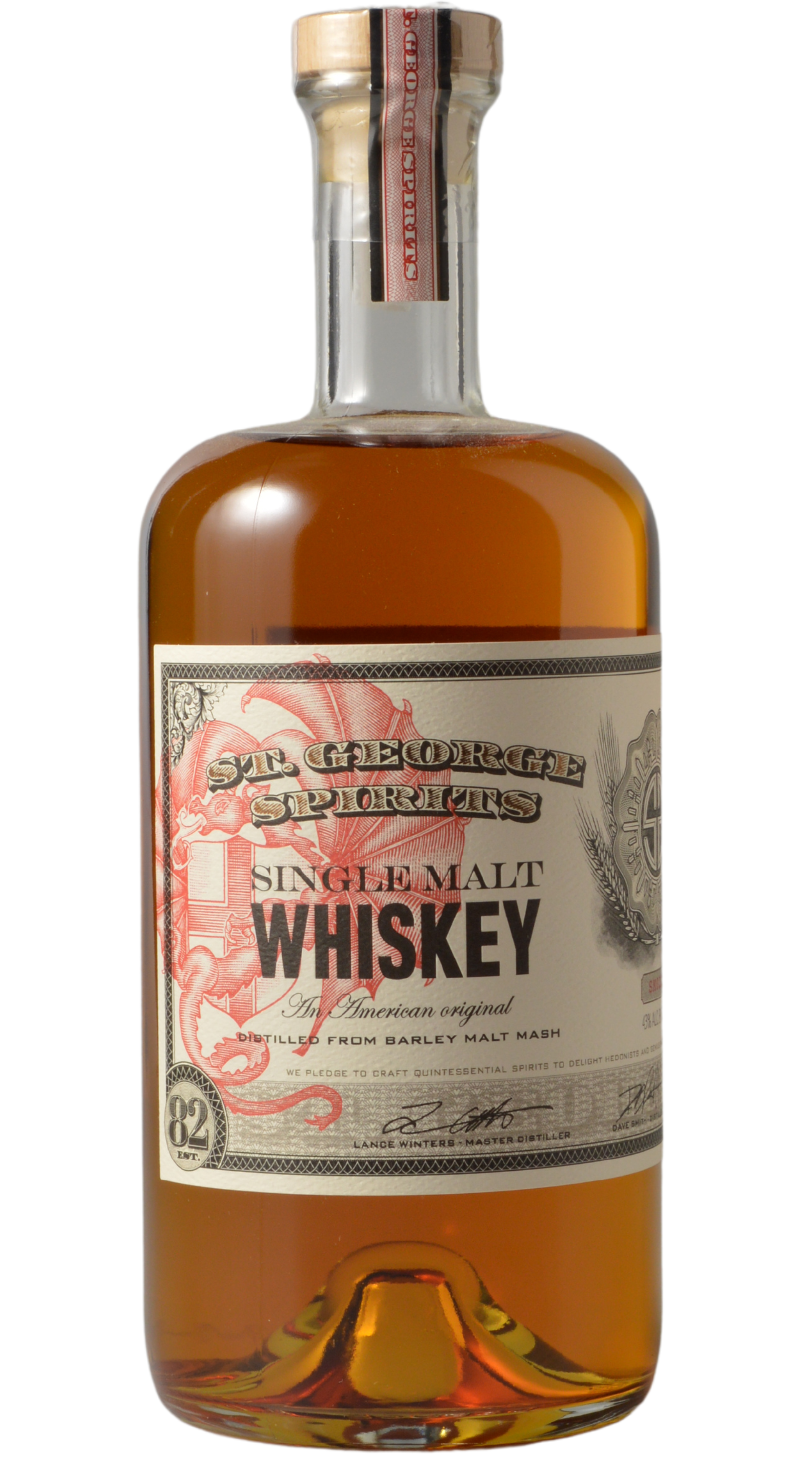 St. George "SM022" Single Malt Whiskey