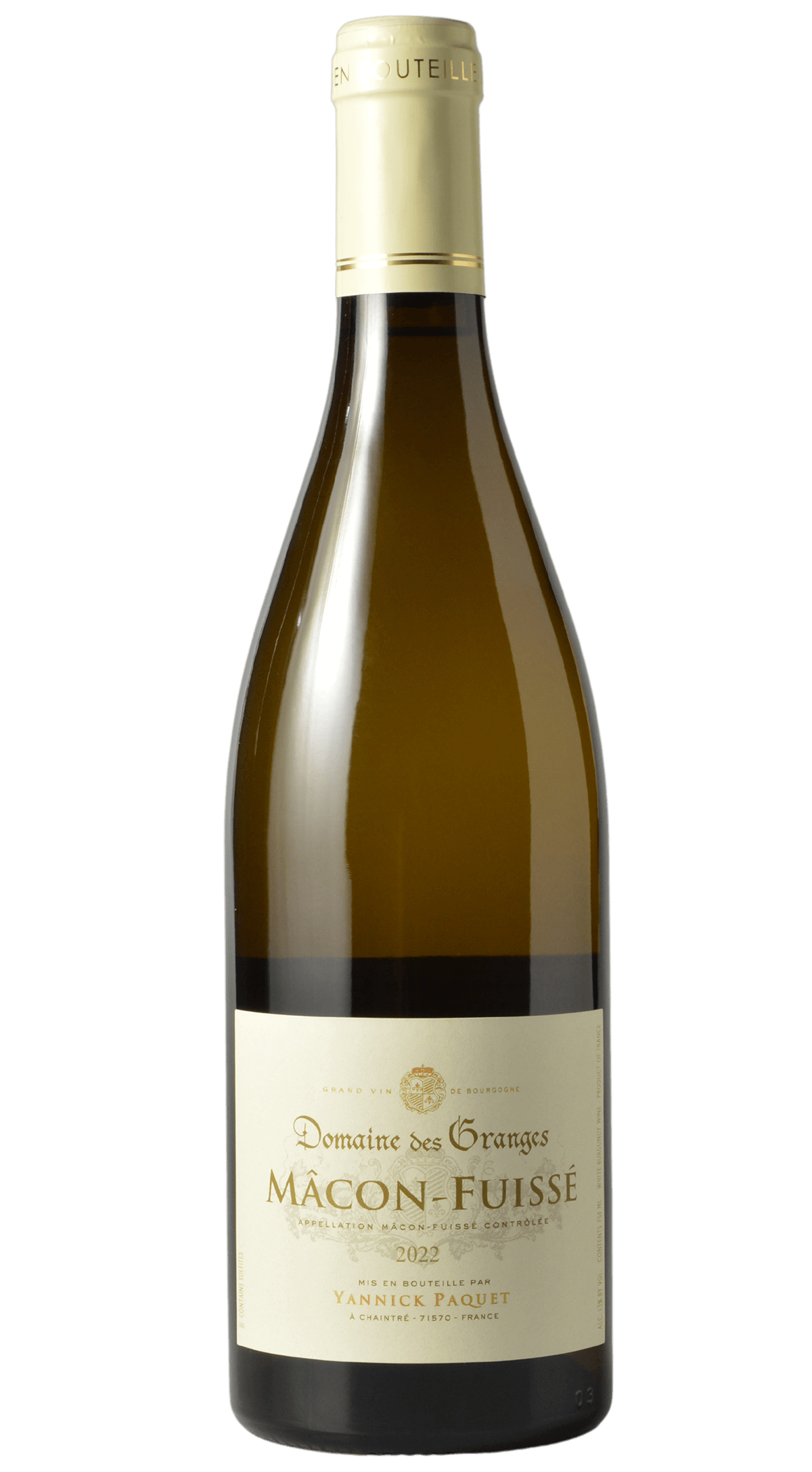 Yannick Paquet "Domaine des Granges" Macon-Fuisse 2022