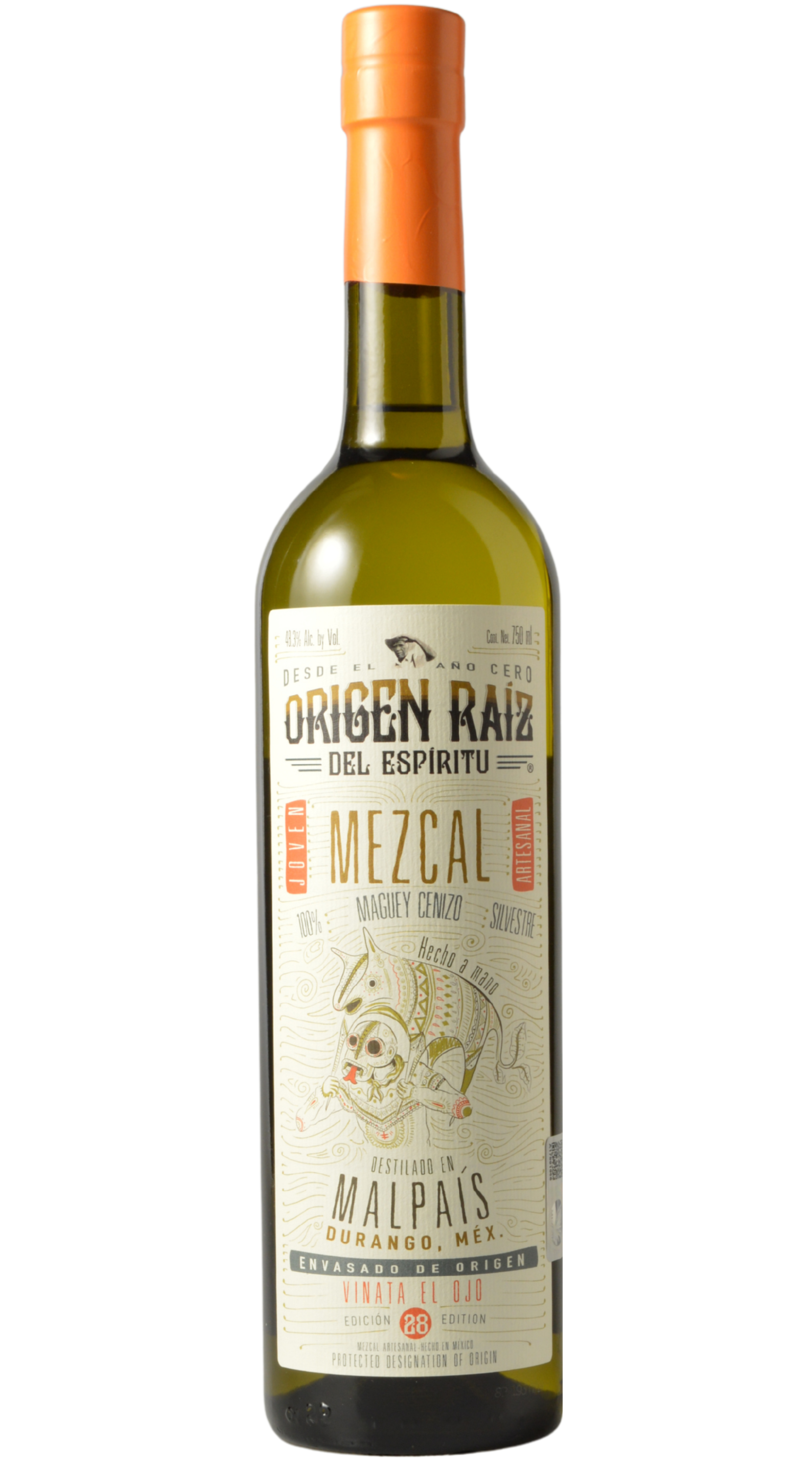 Origen Raiz Mezcal Cenizo Durango