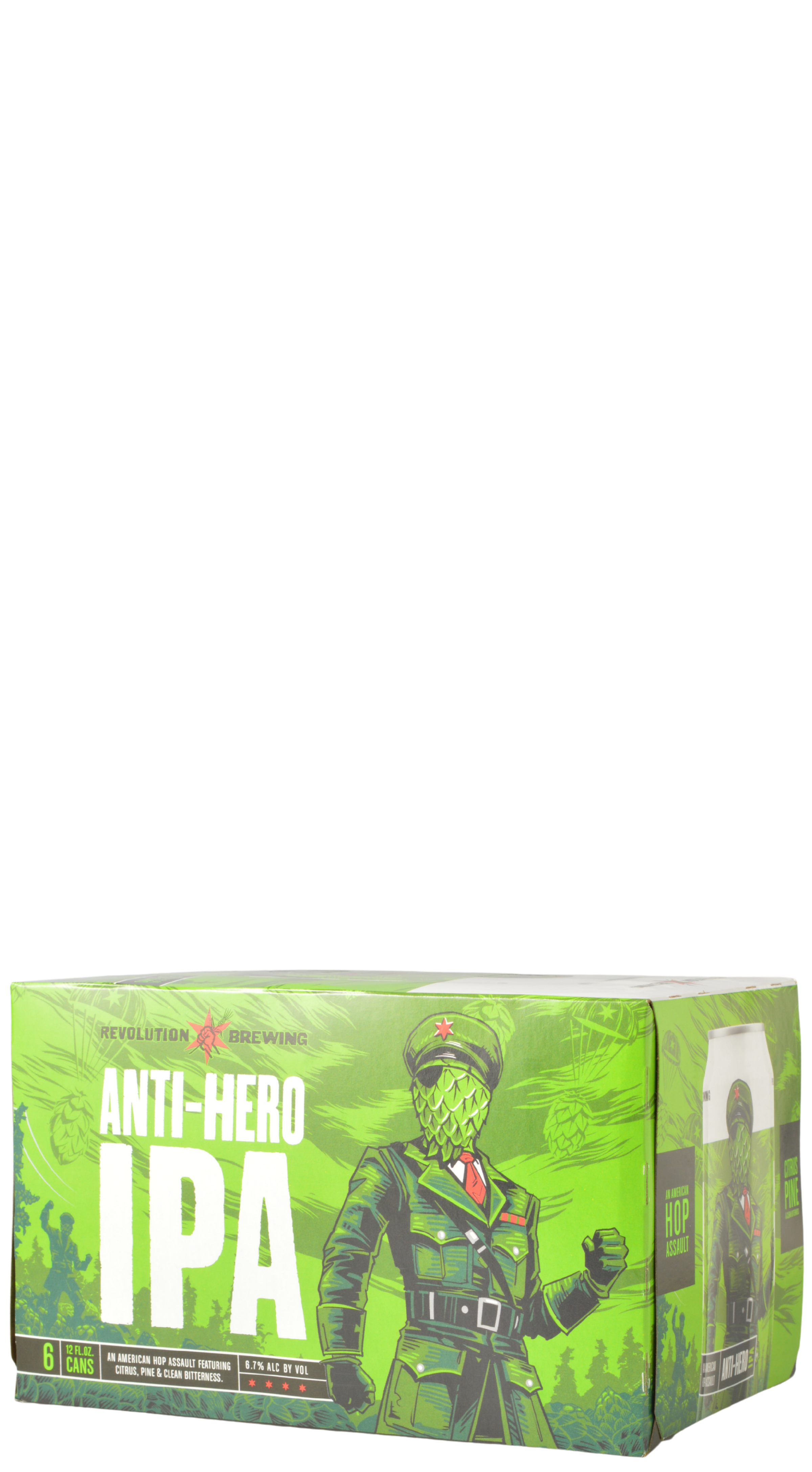 Revolution Brewery Anti Hero India Pale Ale 12 OZ CAN 6PK