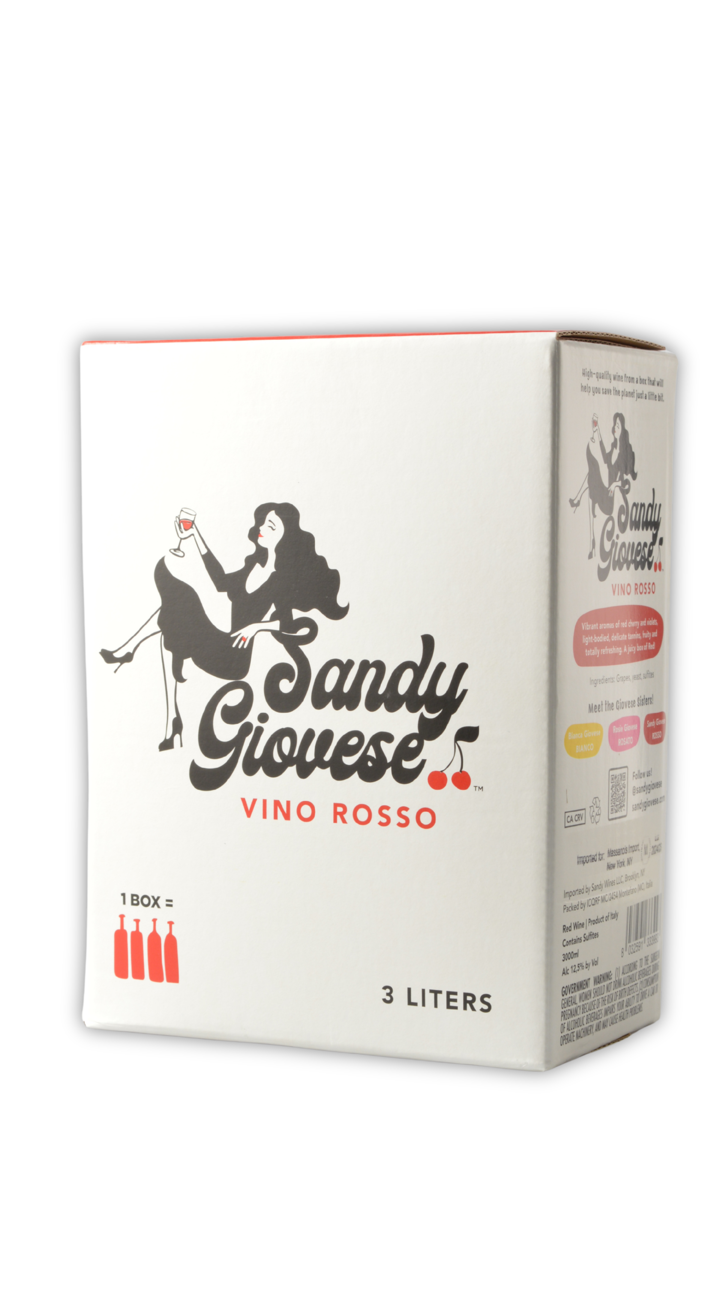Sandy Giovese "Sandy Giovese" Italian Red Blend Bag-in-Box (2025 Filled) 3.0-Liter