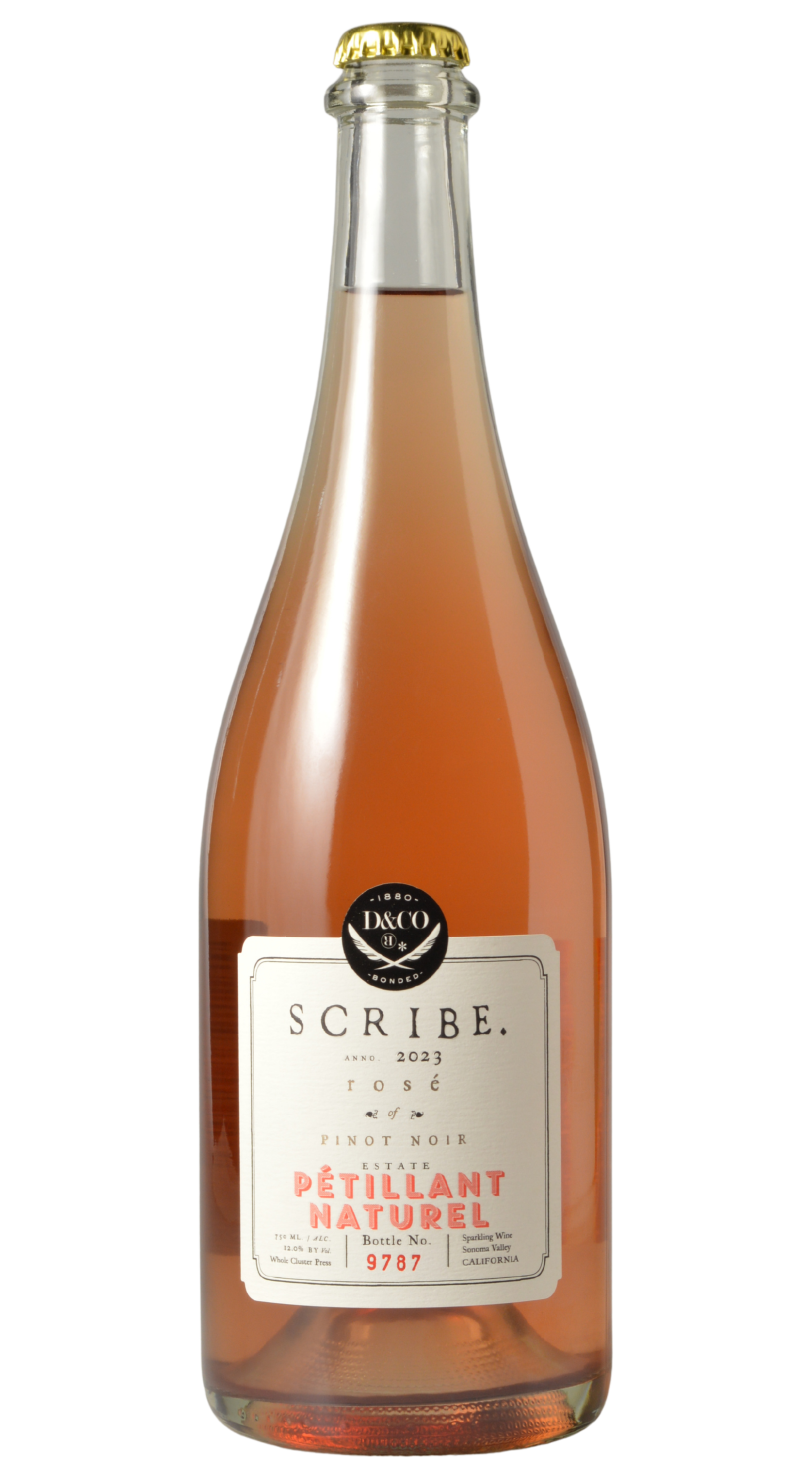 Scribe Sonoma Valley Pinot Noir Rosé Pétillant Naturel 2023