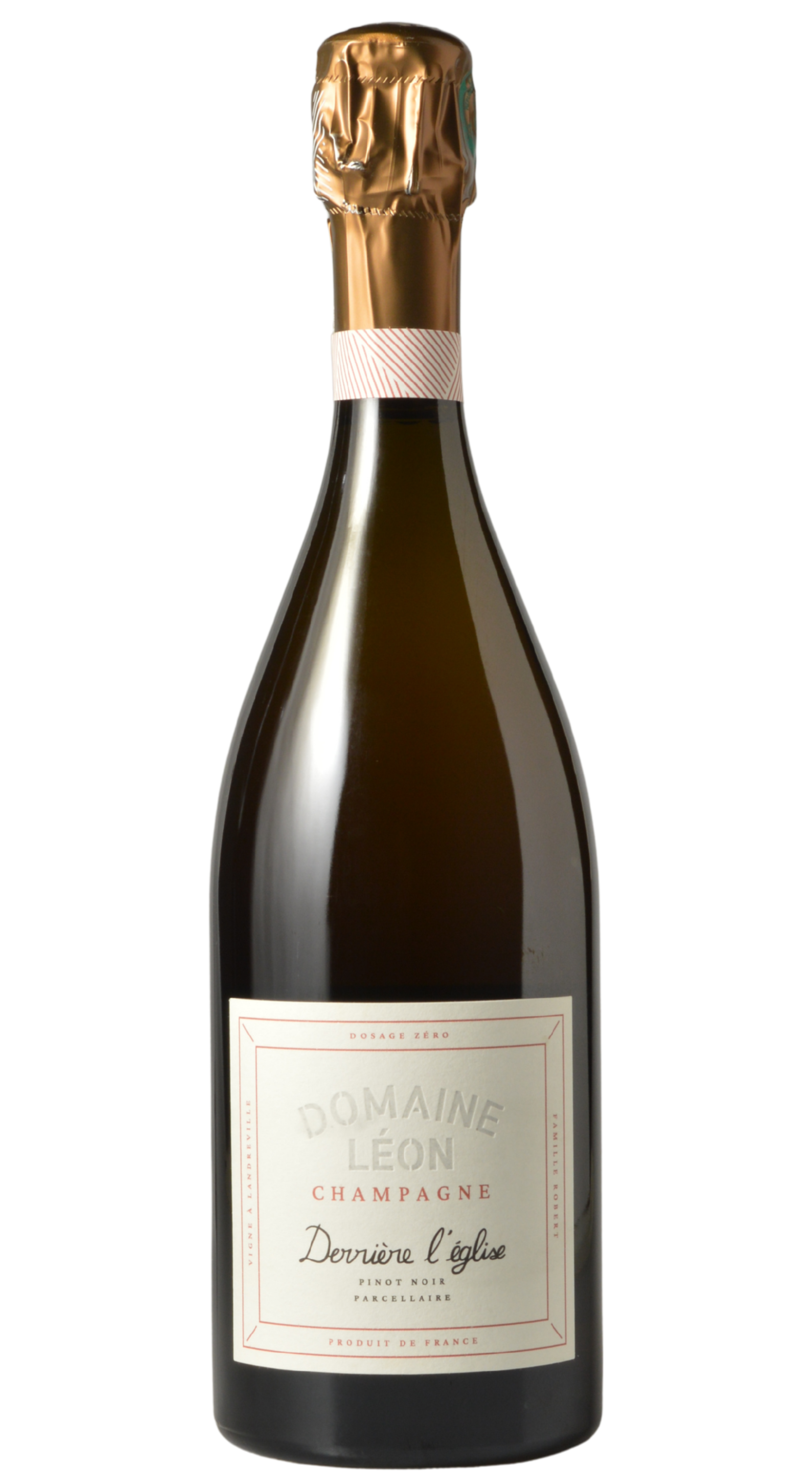 Domaine Léon "Derrière l'Église" Blanc de Noirs Extra Brut Champagne 2020