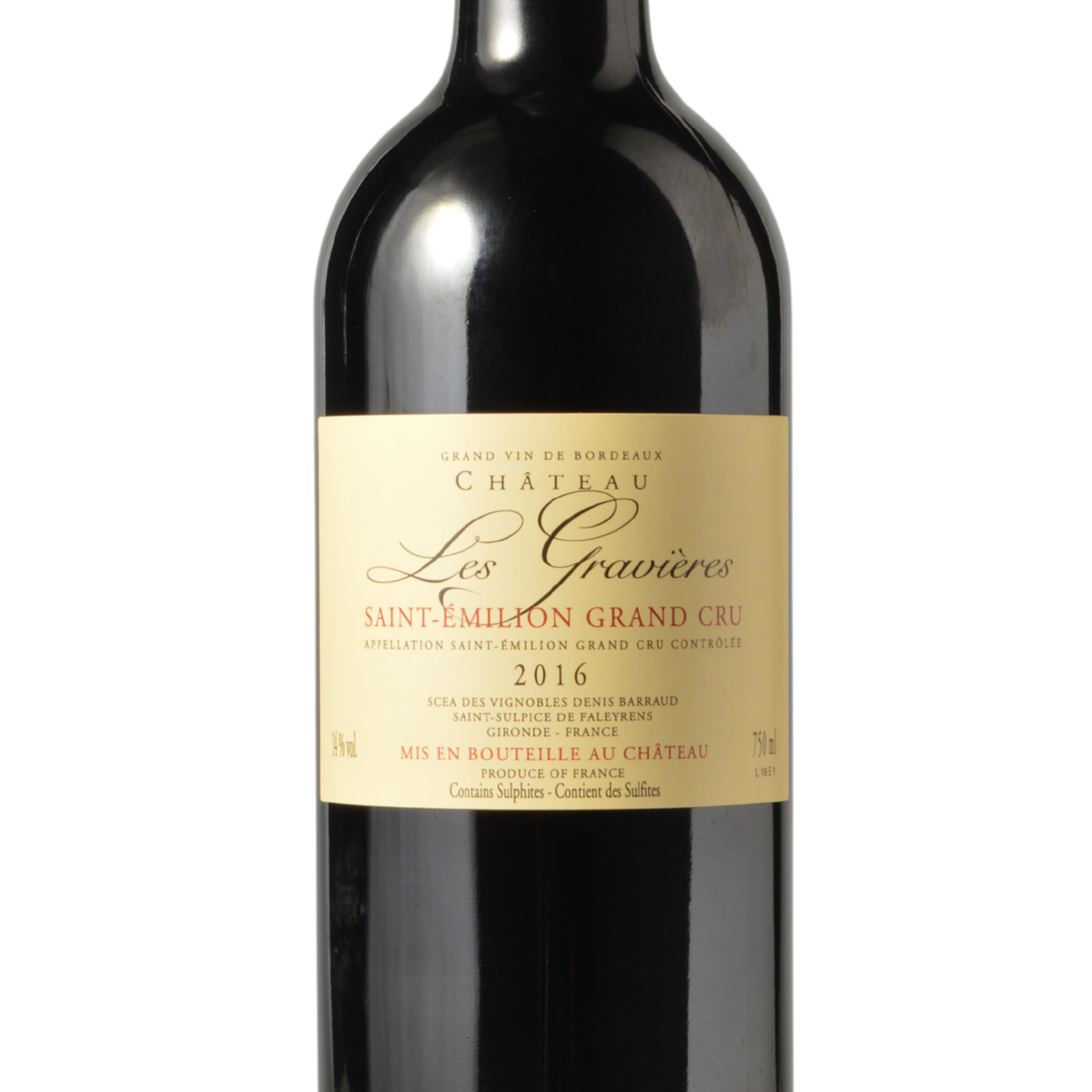 Château Les Gravières Saint-Émilion Grand Cru 2016 — Vin Chicago