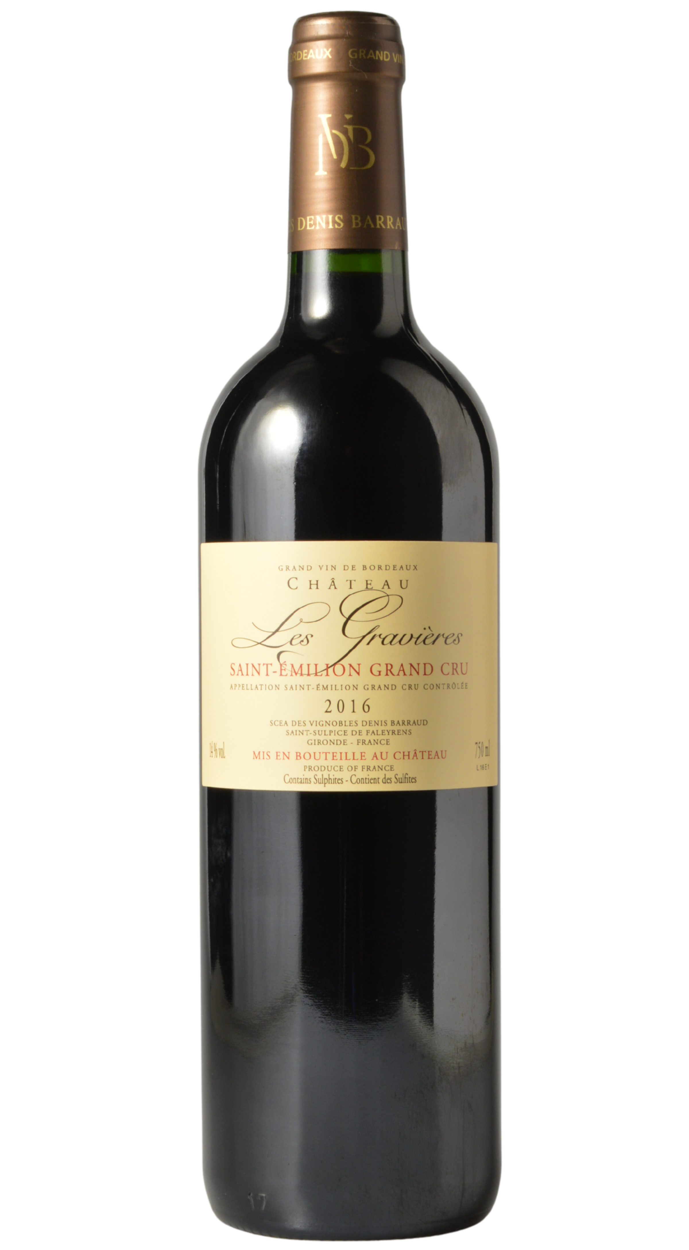 Château Les Gravières Saint-Émilion Grand Cru 2016