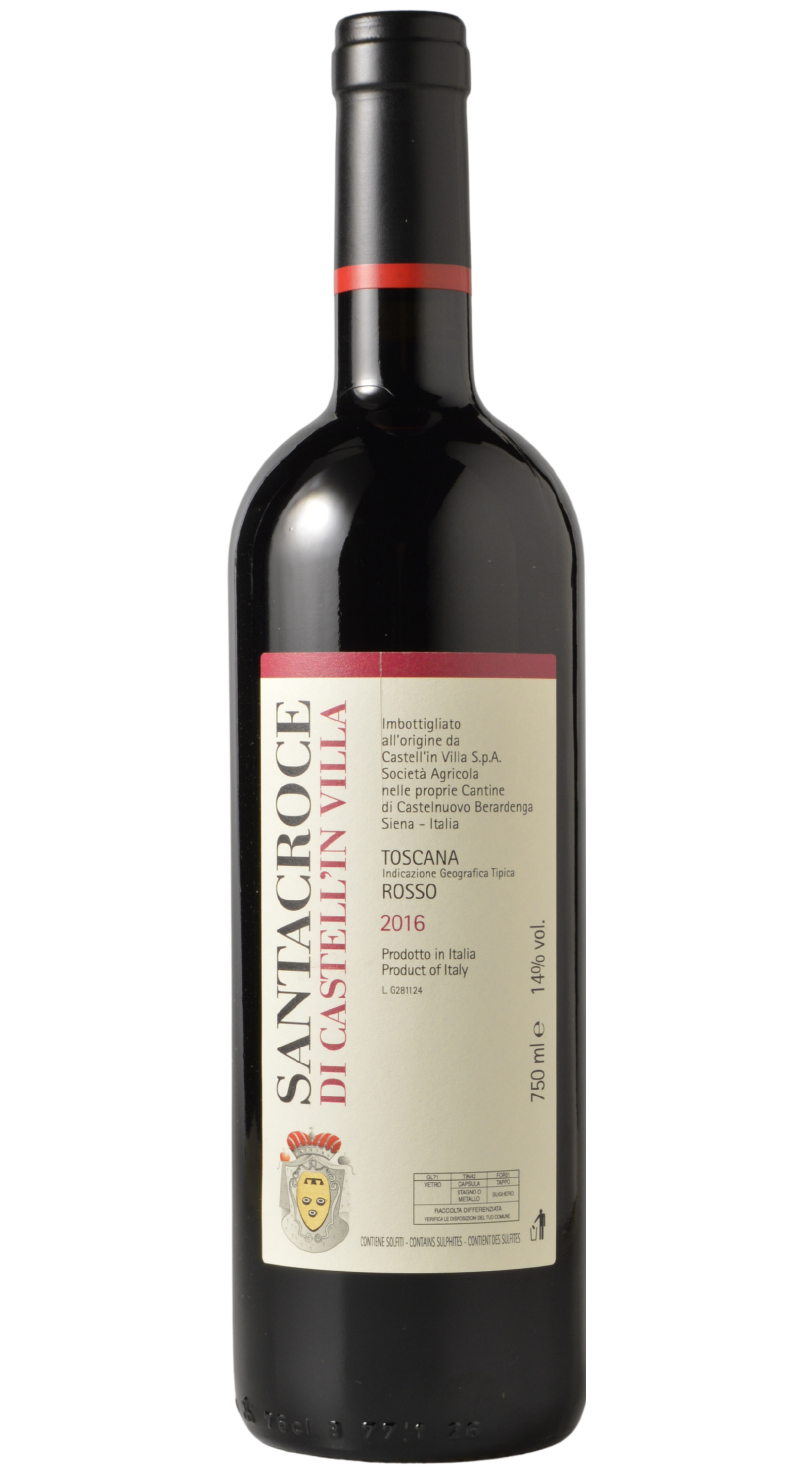 Castell' in Villa "Santacroce" Toscana Rosso 2016