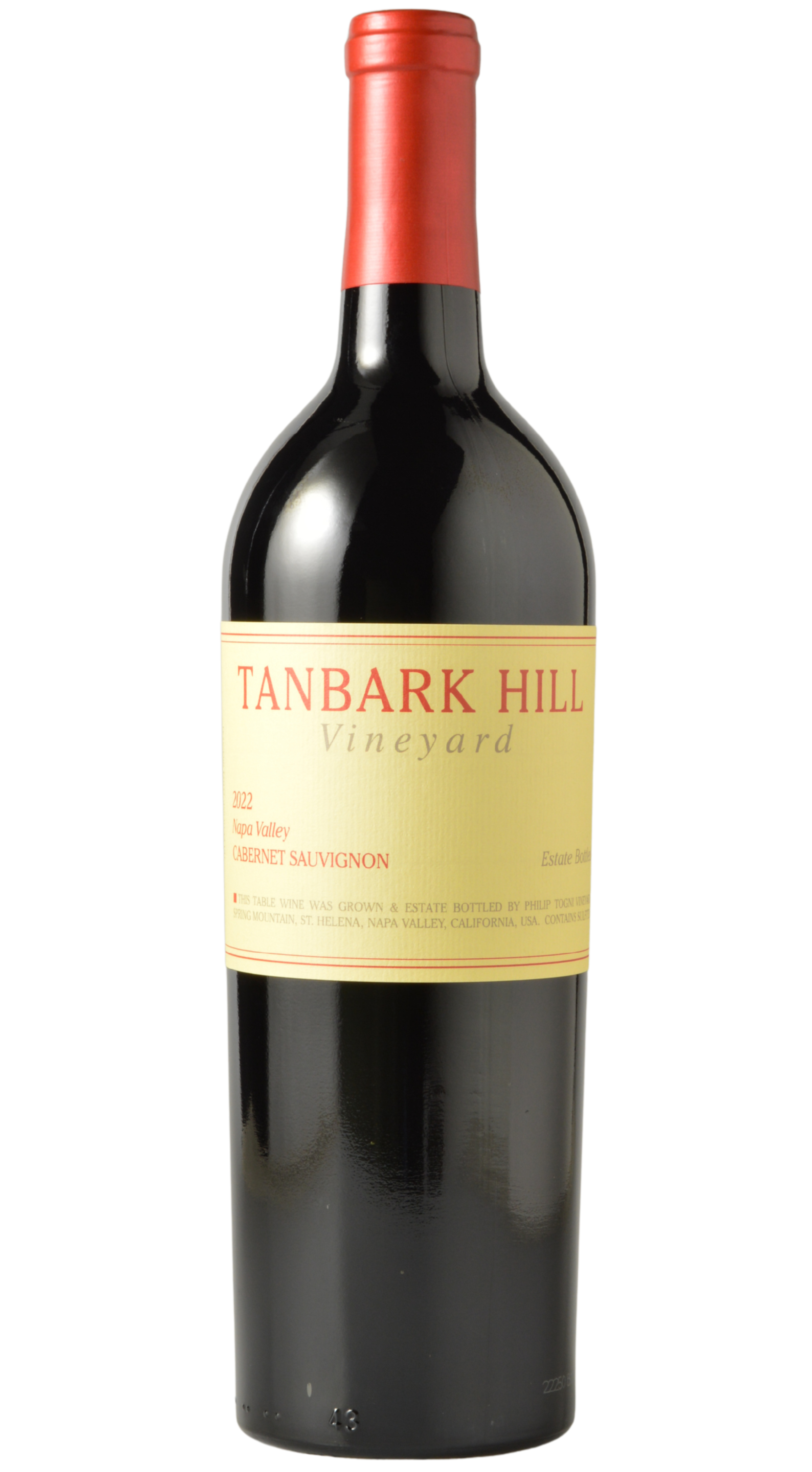 Philip Togni "Tanbark Hill Vineyard" Spring Mountain District Napa Valley Cabernet Sauvignon 2021