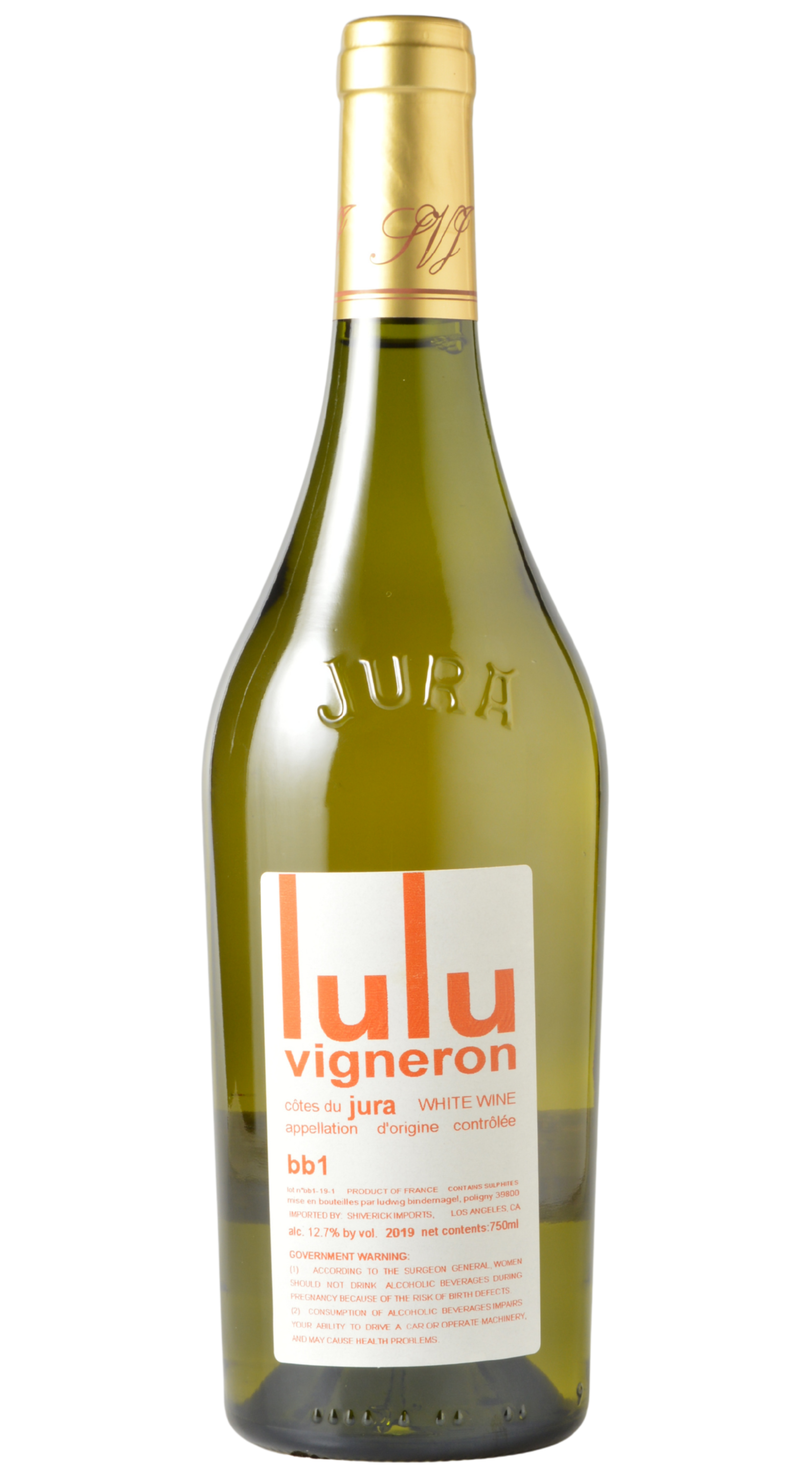 Lulu Vigneron "BB1" Côtes du Jura Blanc 2019