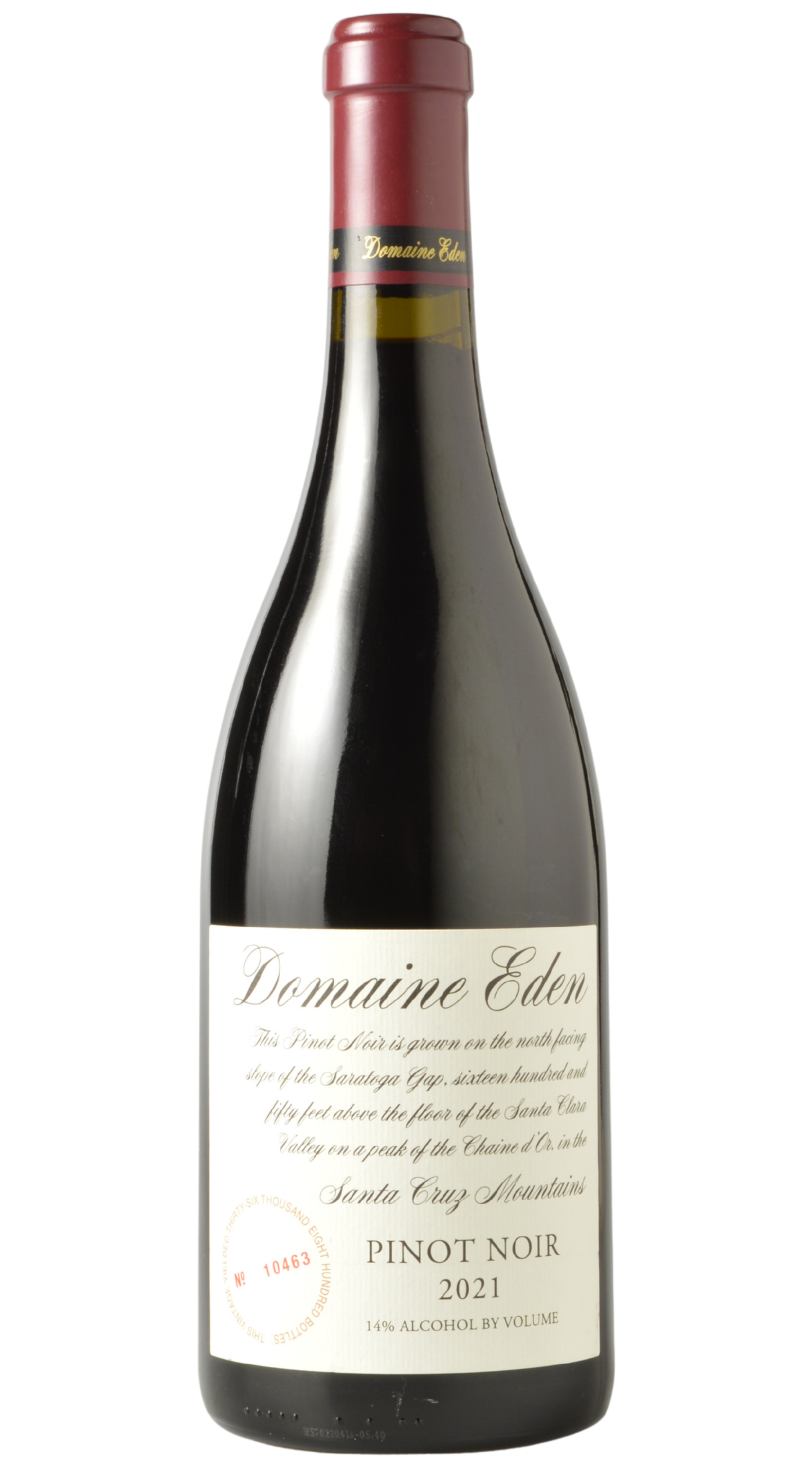 Mount Eden Vineyards "Domaine Eden" Santa Cruz Mountains Pinot Noir 2021