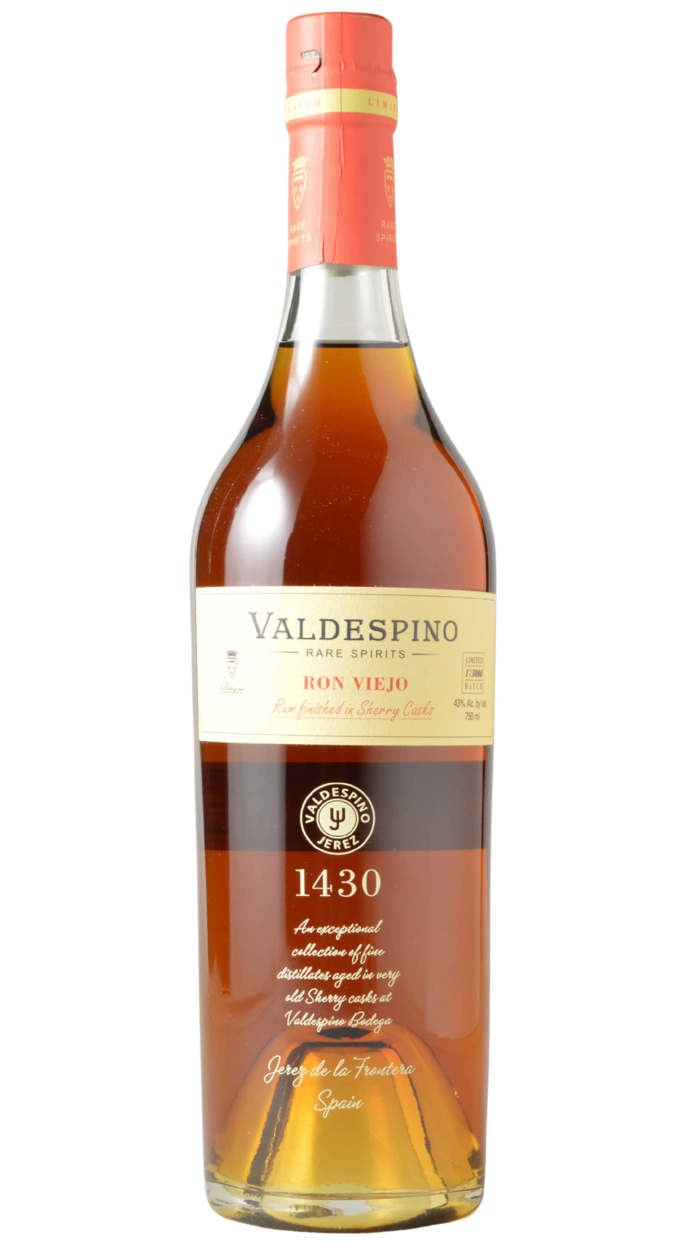 Valdespino "Ron Viejo" Caribbean Rum aged in Sherry Casks