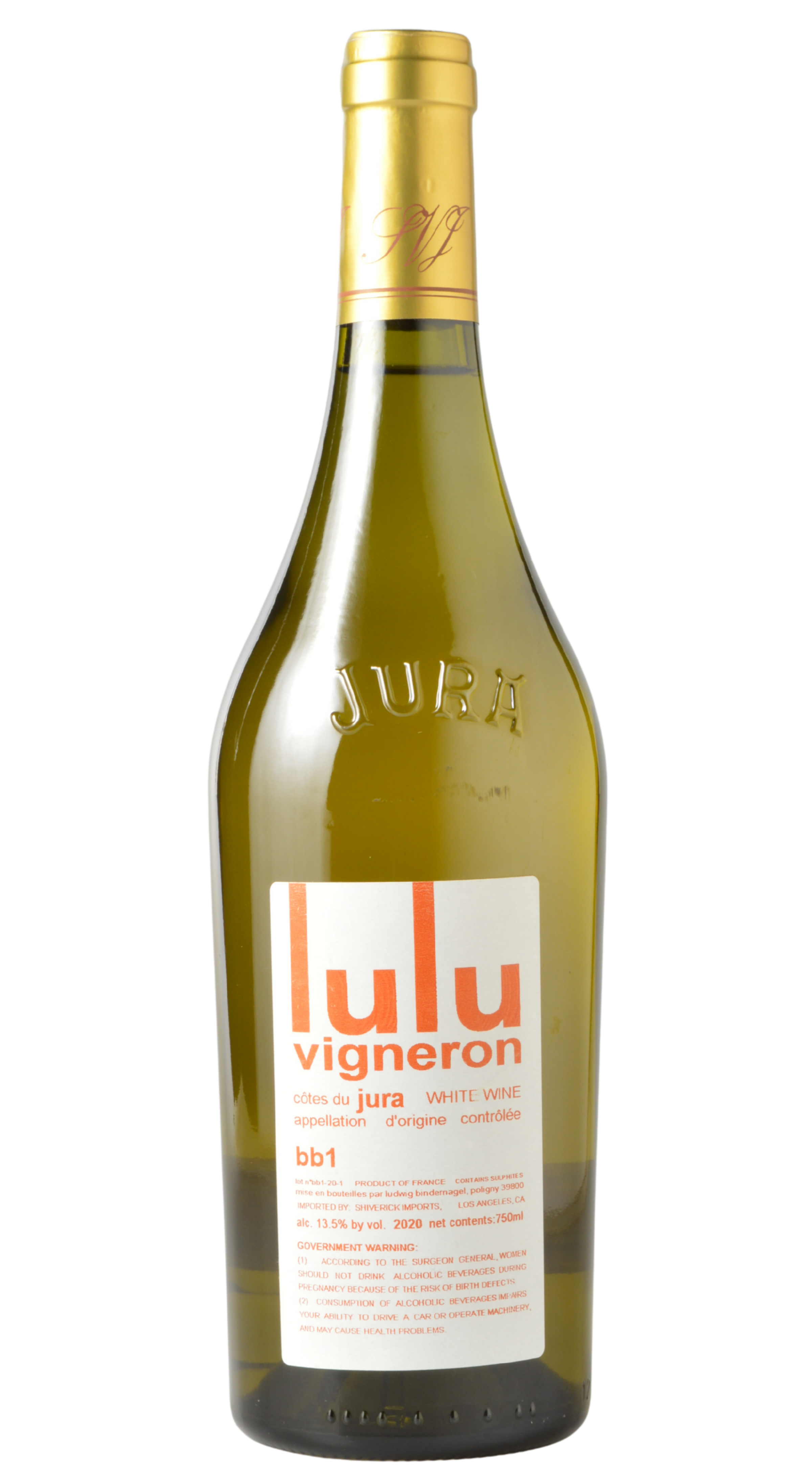 Lulu Vigneron "BB1" Côtes du Jura Blanc 2020
