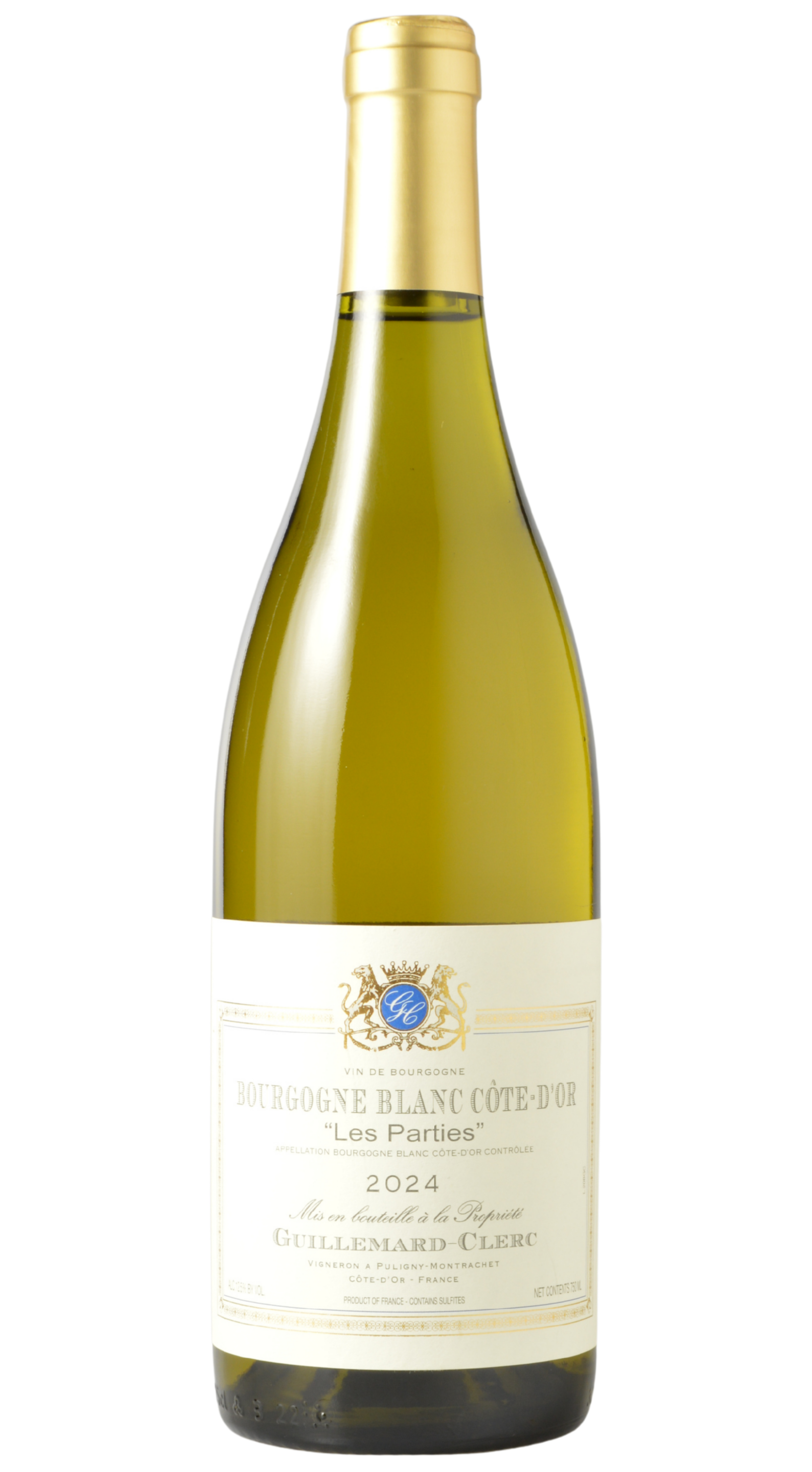 Domaine Guillemard-Clerc "Les Parties" Bourgogne Cote-d'Or Blanc 2024