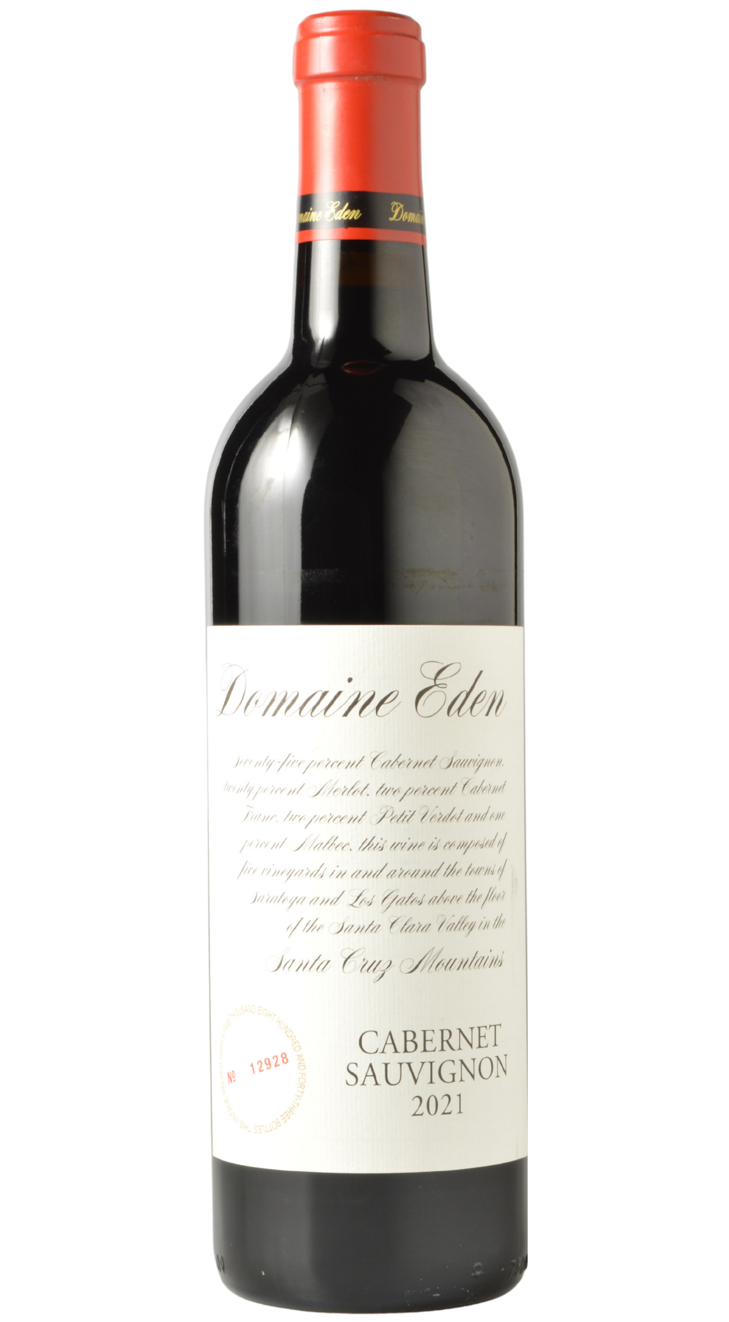 Mount Eden Vineyards "Domaine Eden" Santa Cruz Mountains Cabernet Sauvignon 2021
