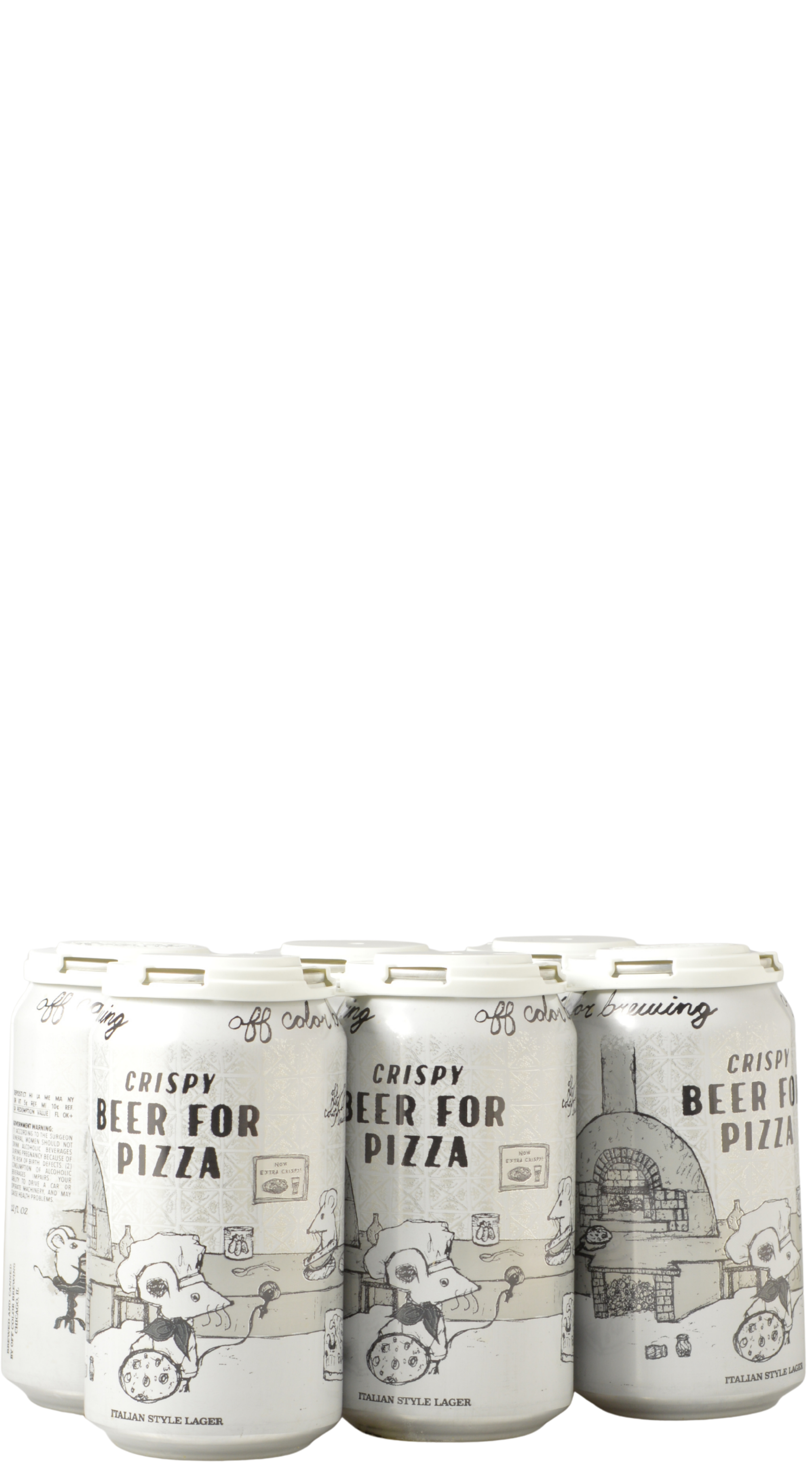 Off Color Crispy Beer for Pizza 12oz Cans (6 pack)