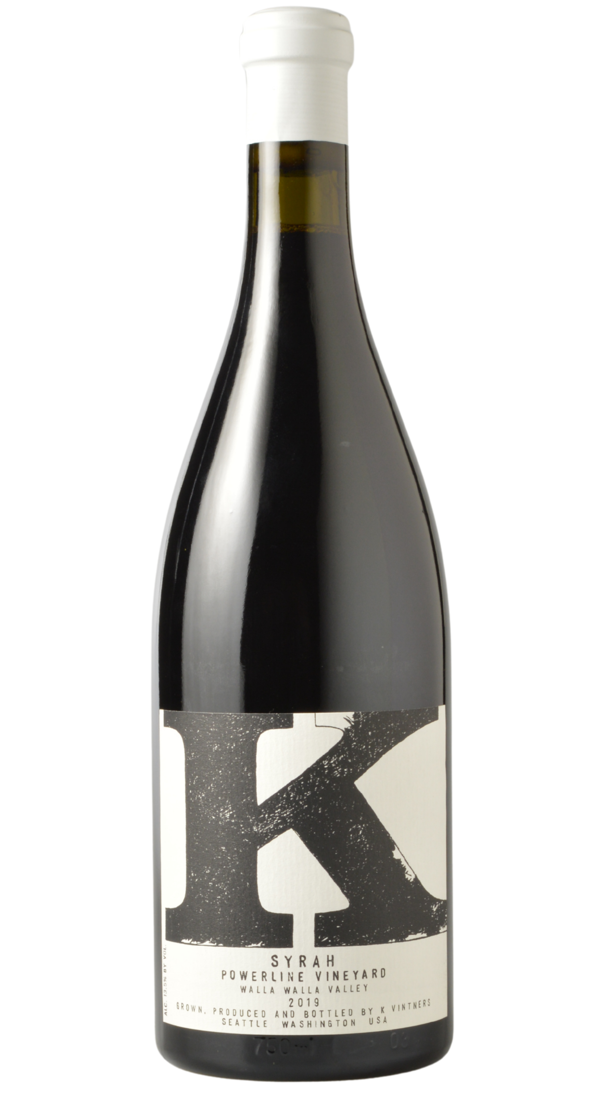 K Vintners "Powerline Vineyard" Walla Walla Valley Syrah 2019