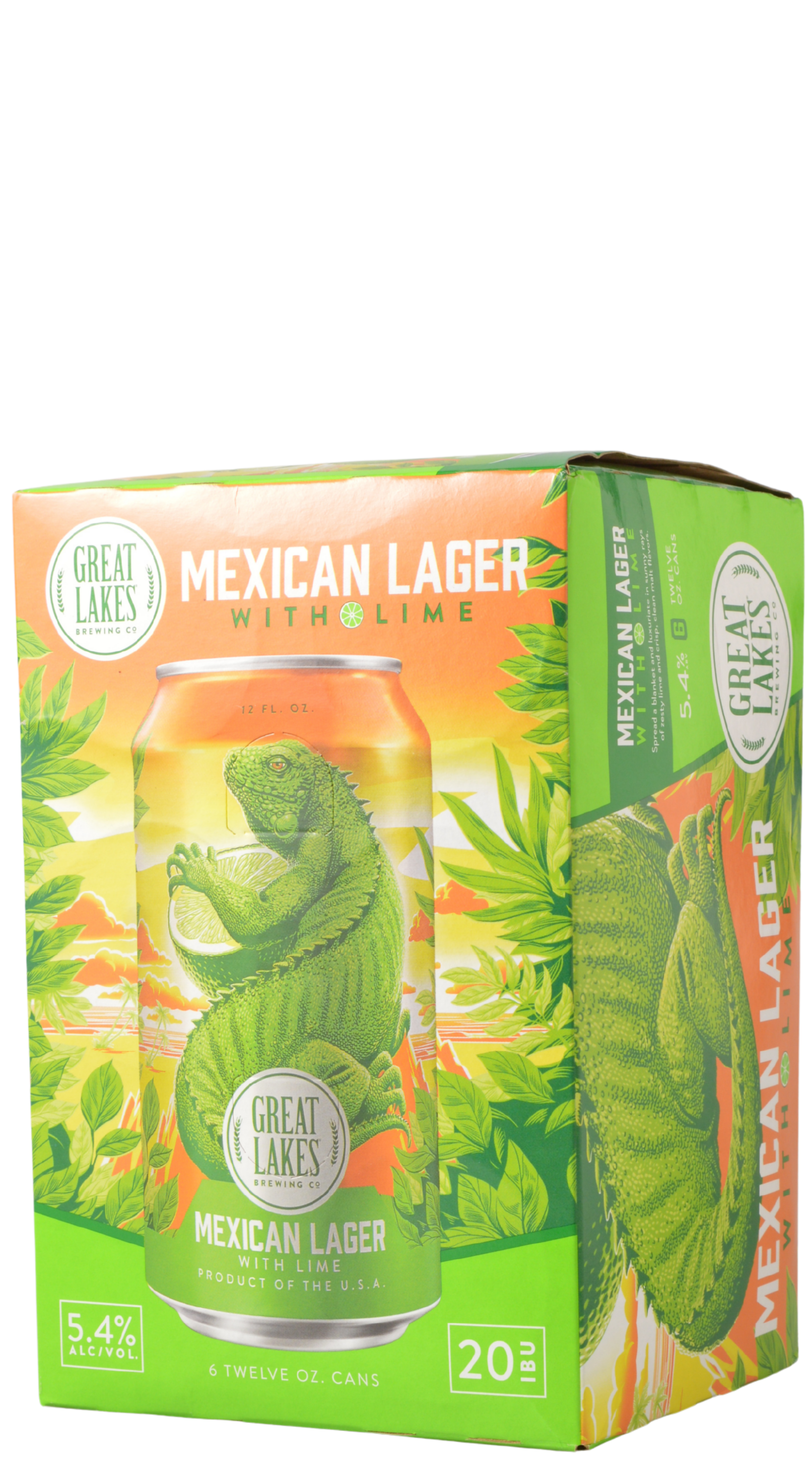 Great Lakes Mexican Lager with Lime 12oz Cans (6 pack)