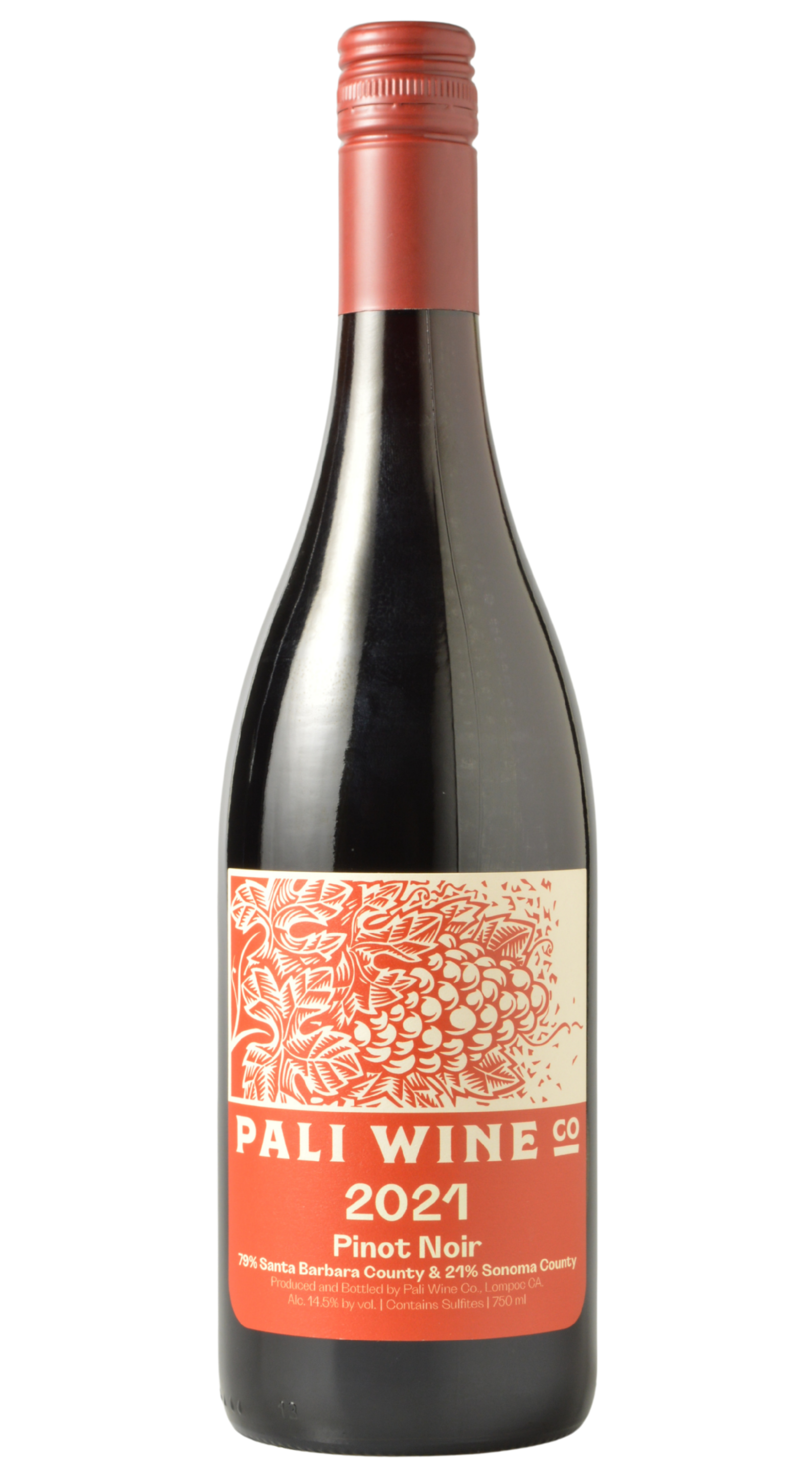 Pali Wine Co. Santa Barbara County-Sonoma County Pinot Noir 2021