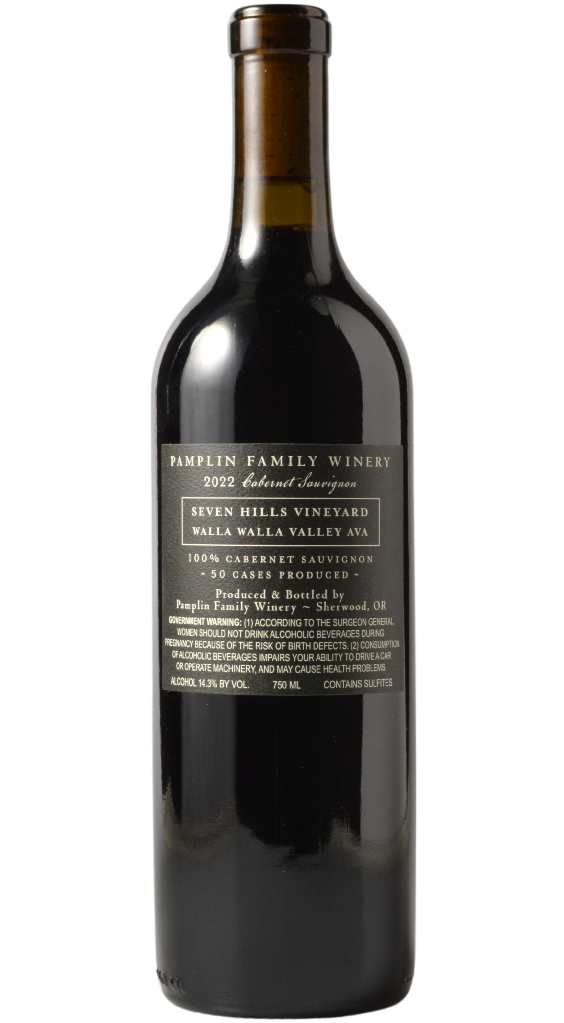 Pamplin "Seven Hills Vineyard" Walla Walla Valley Cabernet Sauvignon 2022