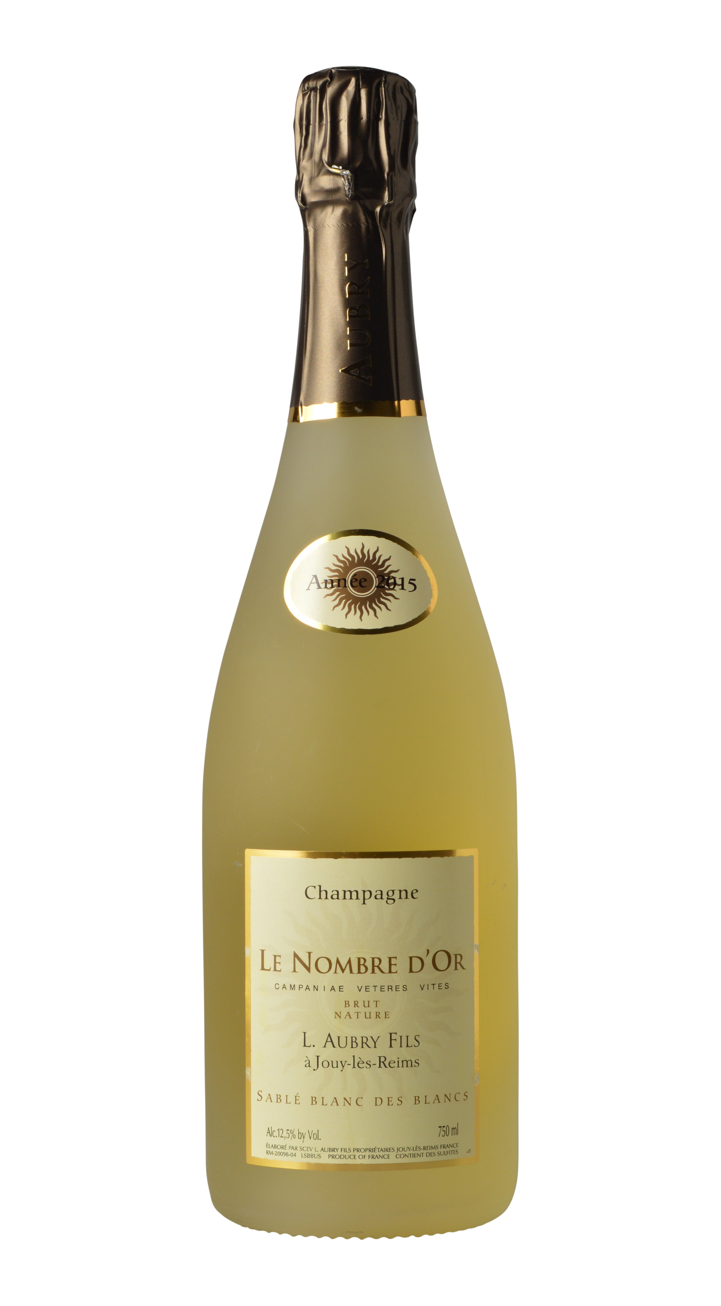 L. Aubry Fils "Le Nombre d' Or" Sable Blanc des Blancs Brut Champagne 2015