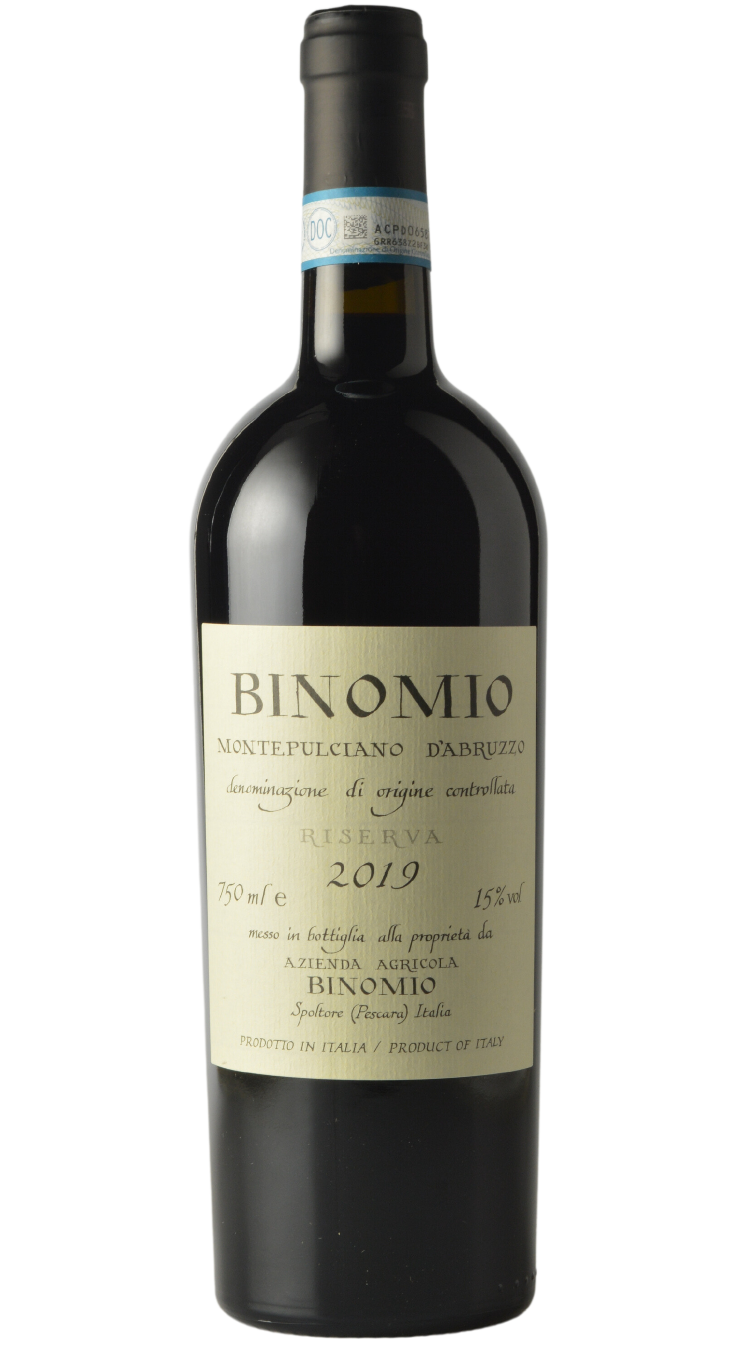 Binomio "Binomio" Montepulciano d'Abruzzo Riserva 2019