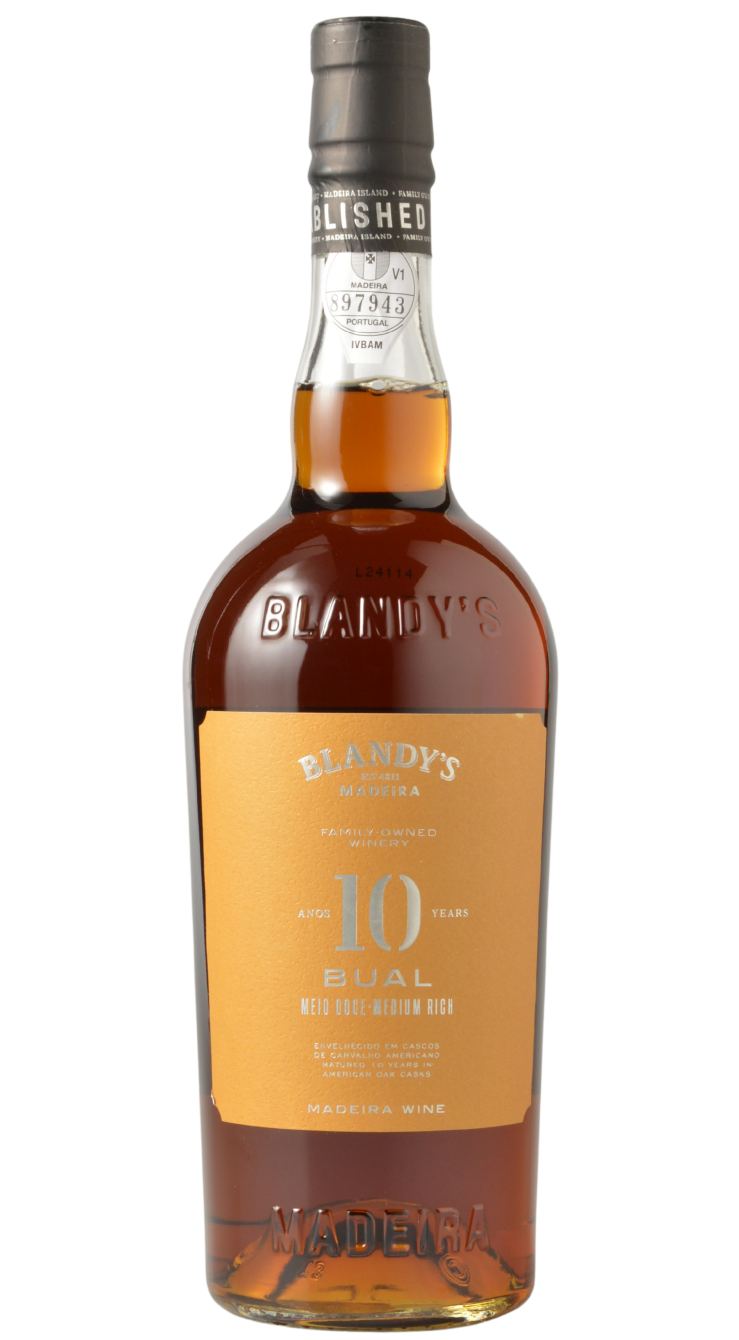 Blandy's Bual 10 Year Old Madeira NV