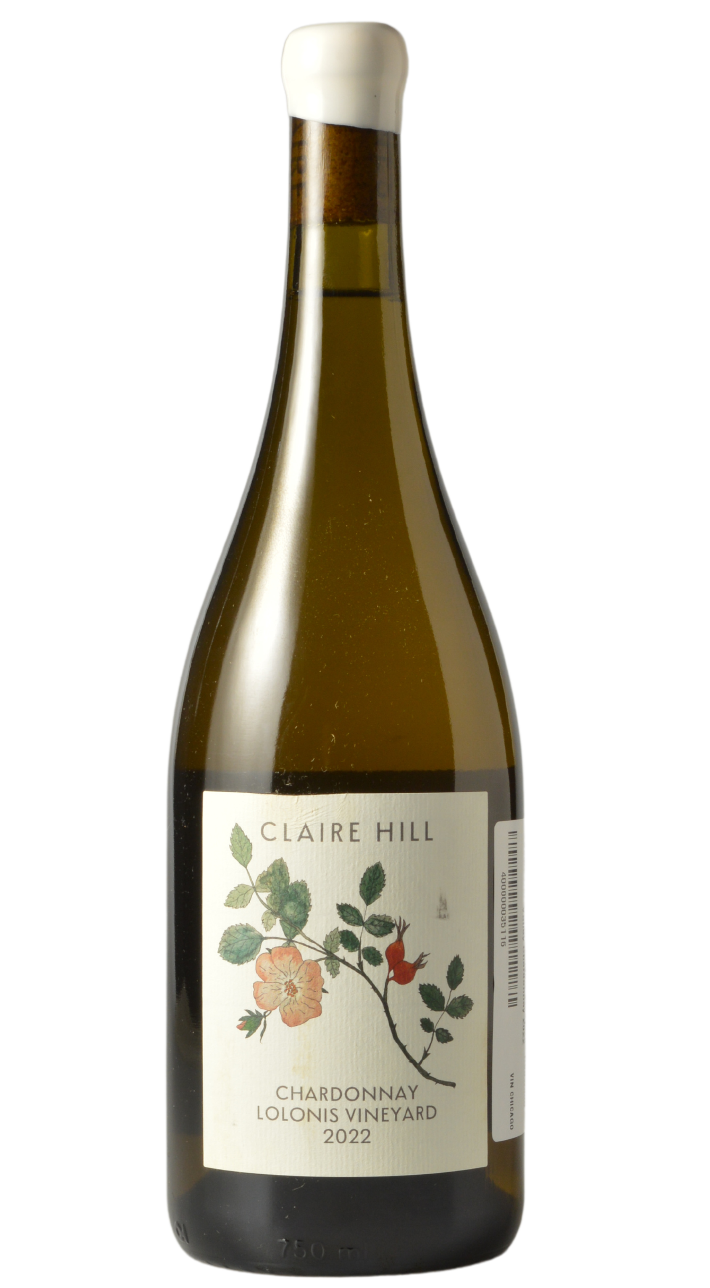 Claire Hill Wines "Lolonis Vineyard" Redwood Valley Chardonnay 2022