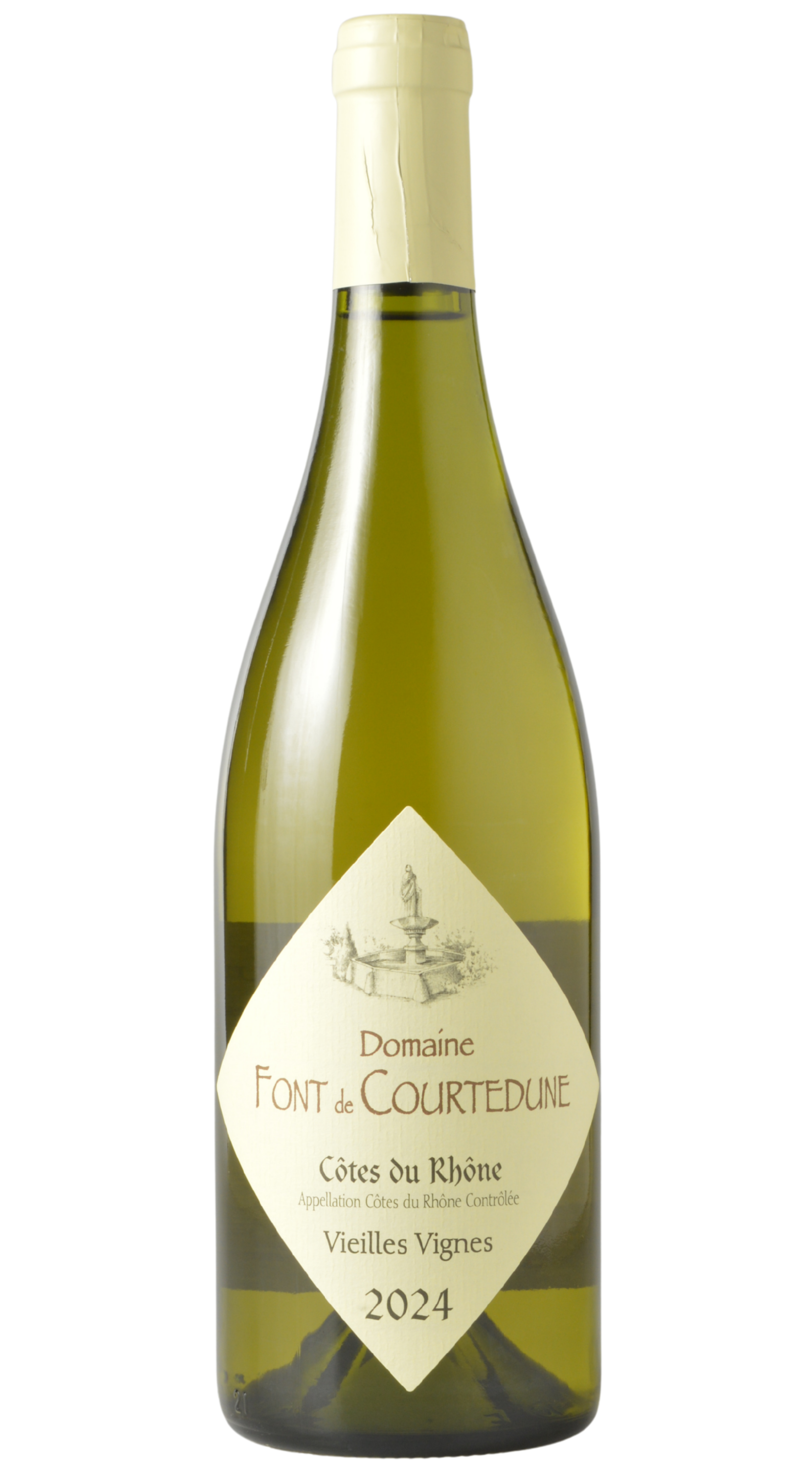 Domaine Font de Courtedune "Vieilles Vignes" Côtes du Rhône Blanc 2024