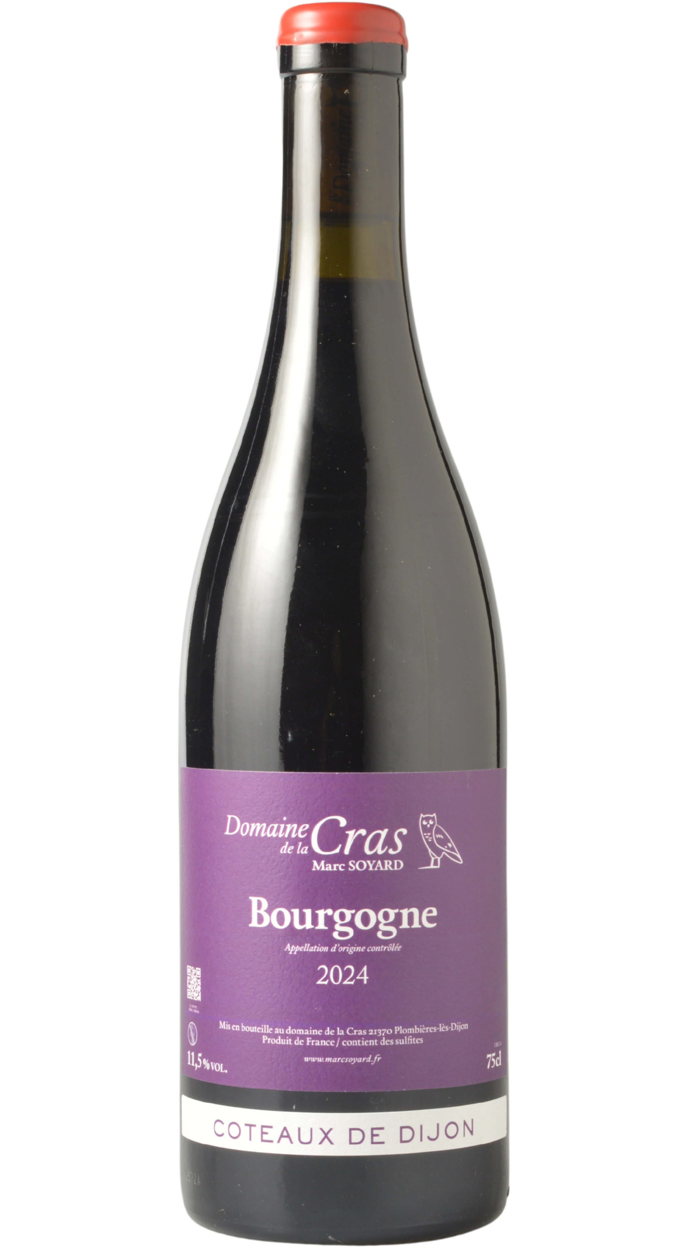 Domaine de la Cras Coteaux de Dijon Bourgogne Rouge 2024