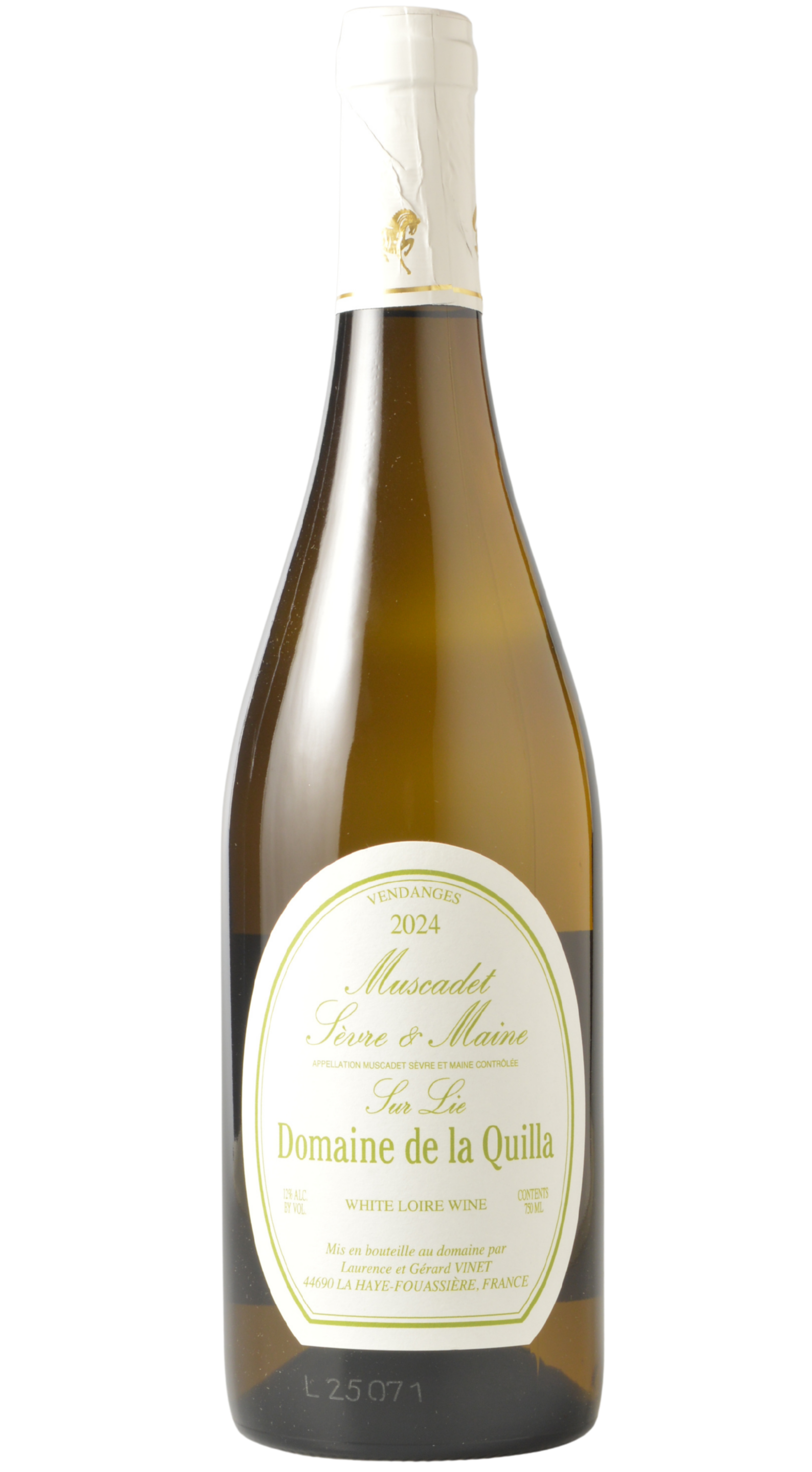 Domaine de la Quilla Muscadet Sevre-et-Maine Lur Lie 2024