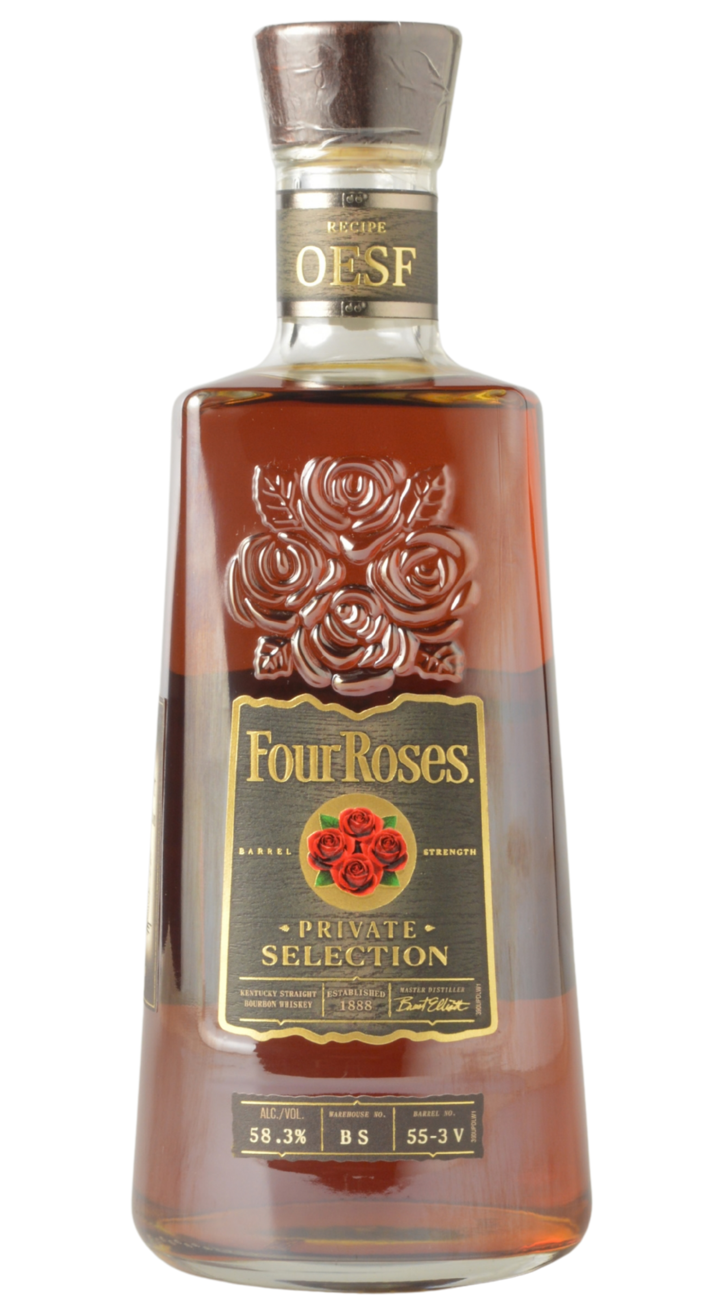 Four Roses Private Selection OESF Barrel Strength (BS55-3V 116.6 Proof) Kentucky Straight Bourbon