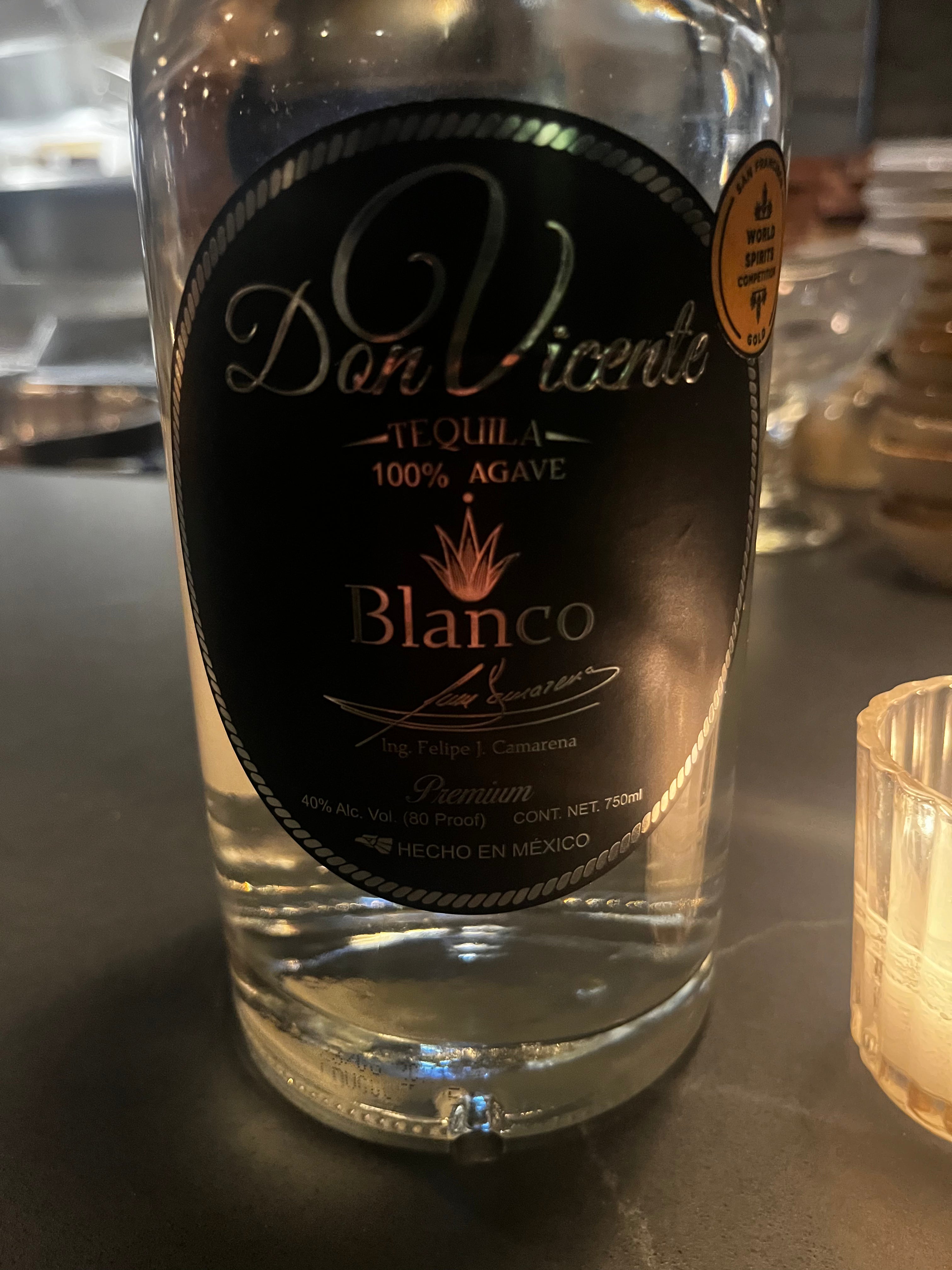 Don Vicente Blanco Tequila