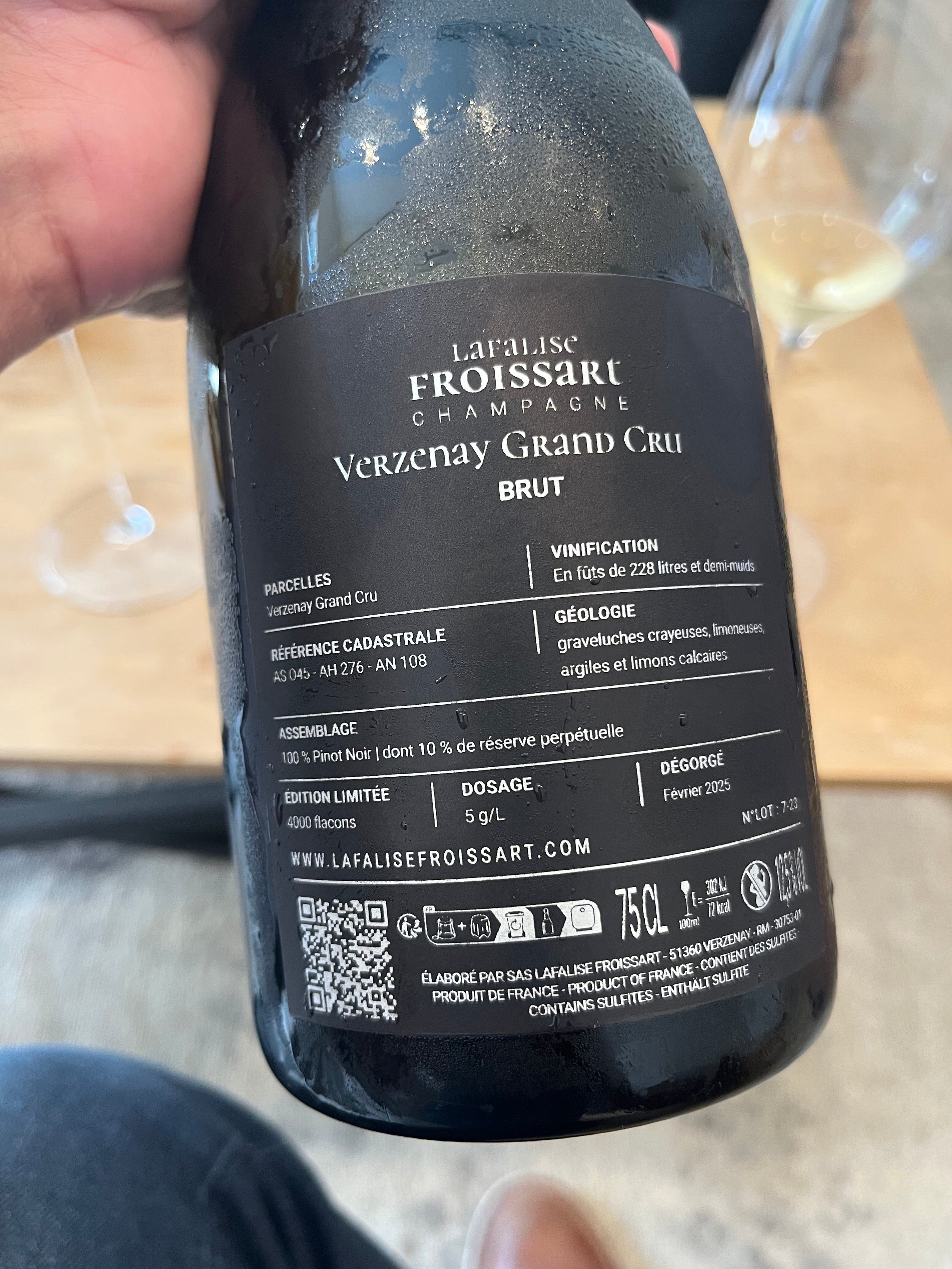 Lafalise-Froissart Verzenay Grand Cru Brut Champagne (2022) NV