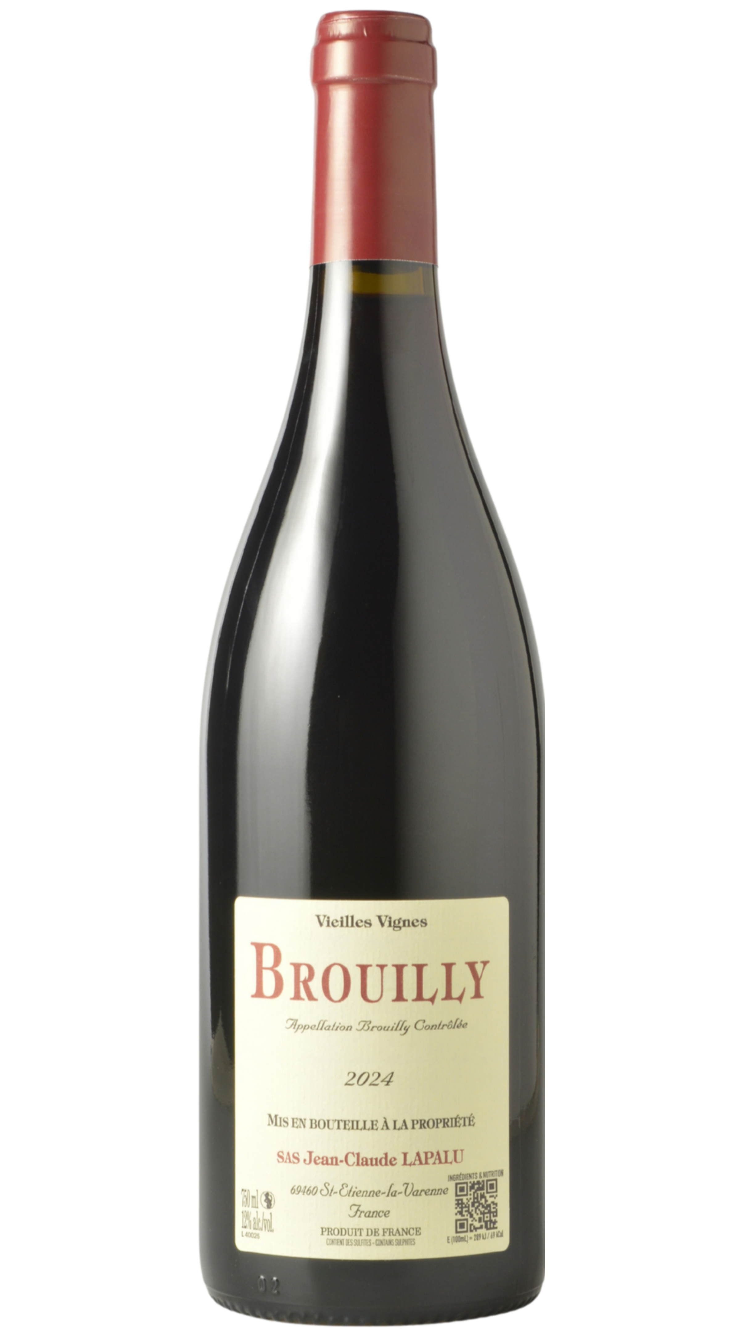 Jean-Claude Lapalu Brouilly Vieilles Vignes 2024