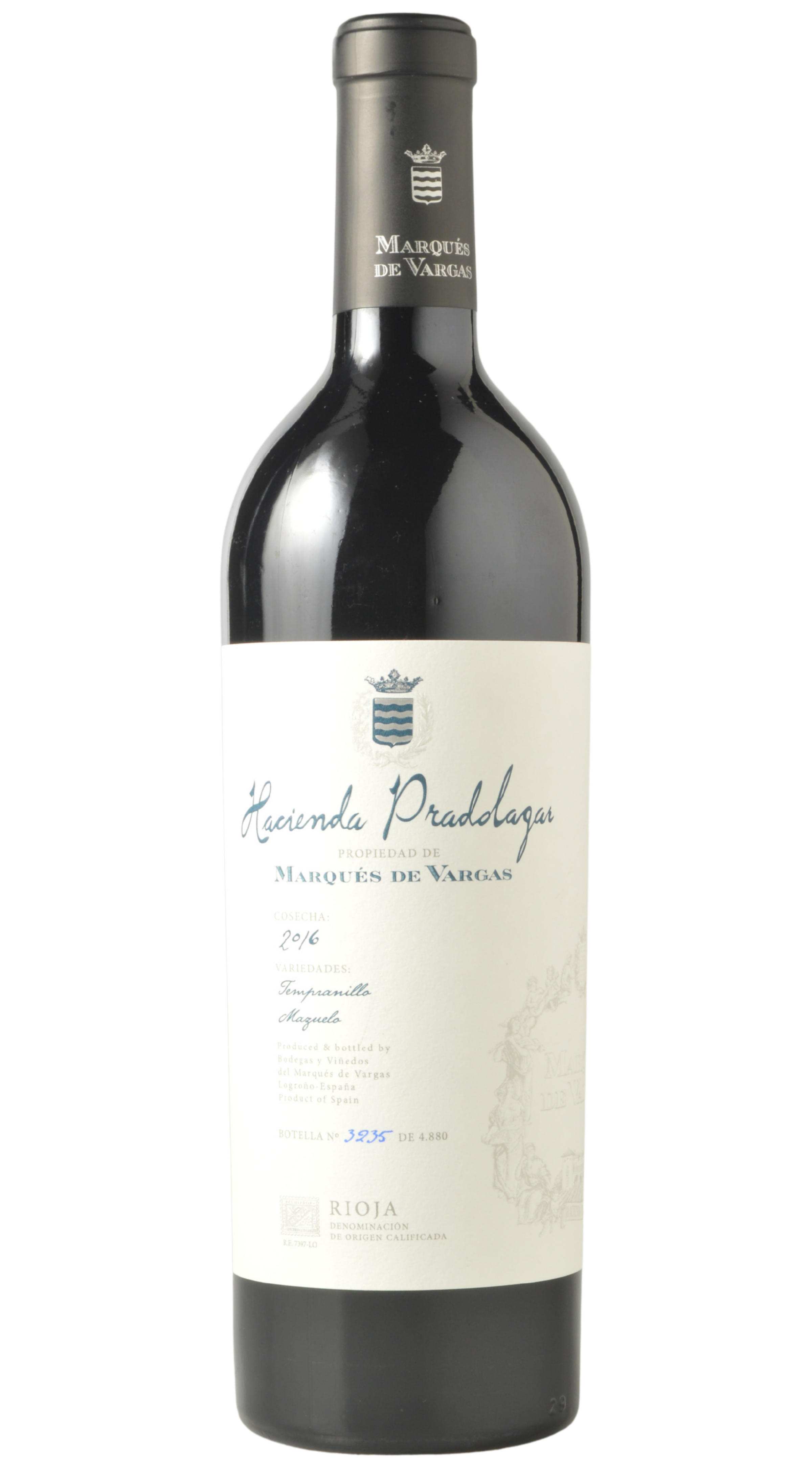 Marques de Vargas "Hacienda Pradolagar" Rioja 2016