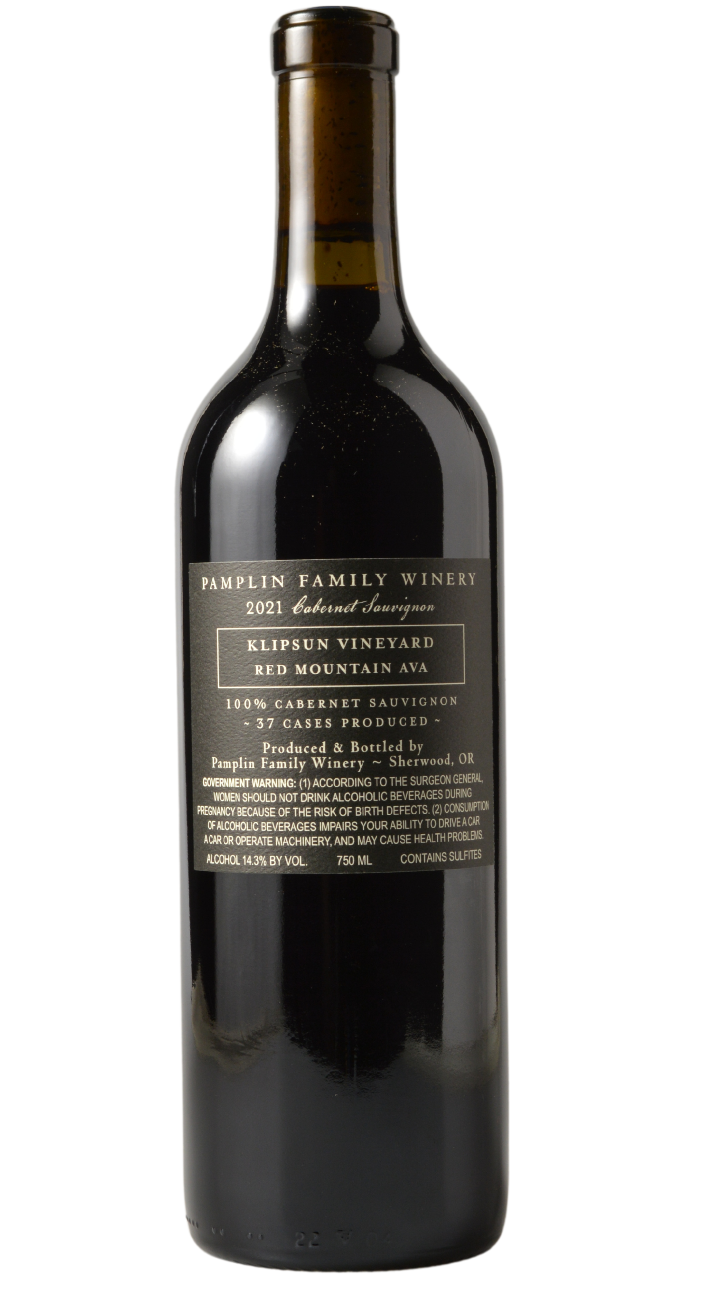 Pamplin "Klipsun Vineyard" Red Mountain Cabernet Sauvignon 2021