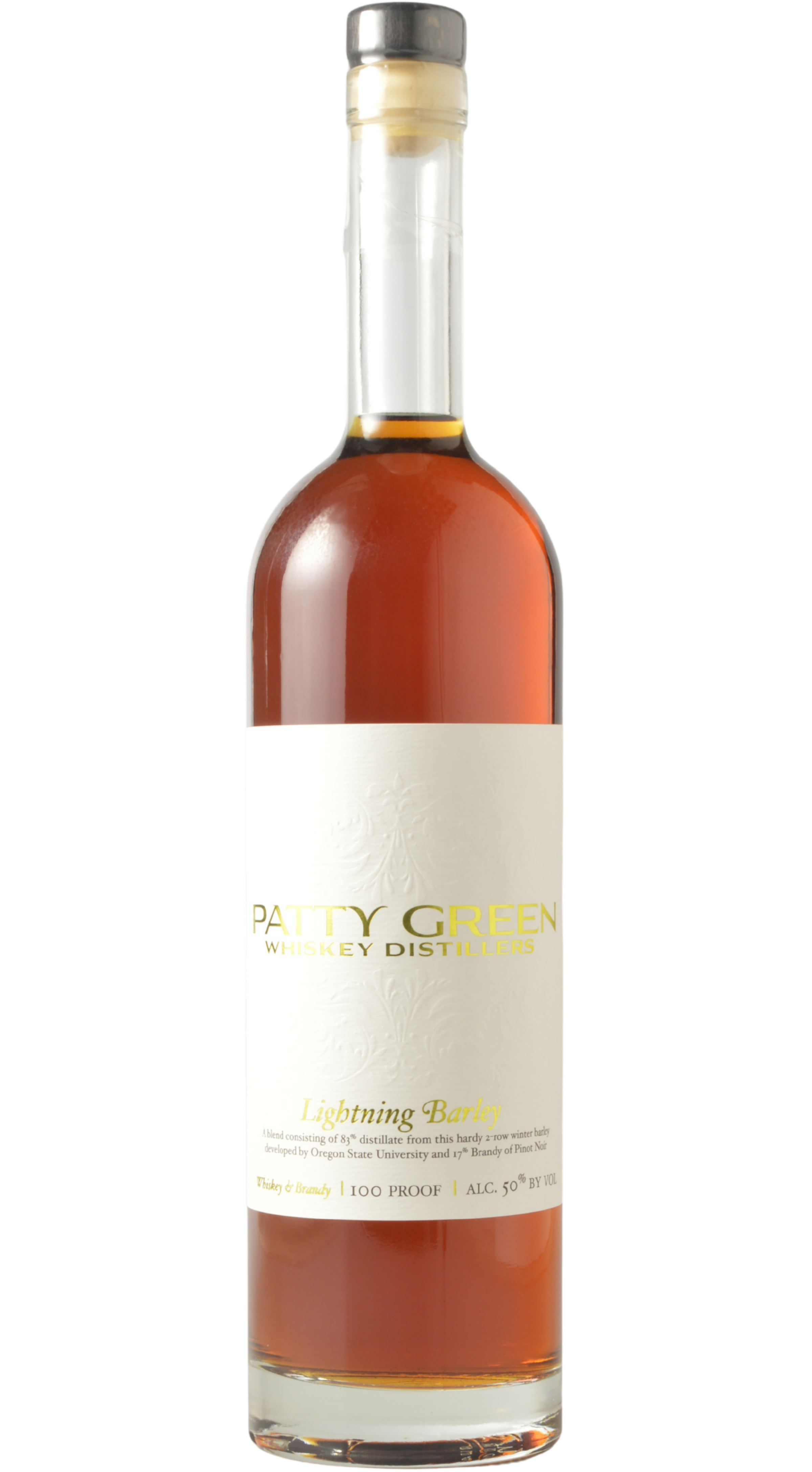 Patty Green Whiskey Distillers "Lightning Barley" Oregon 83% Whiskey/17% Brandy