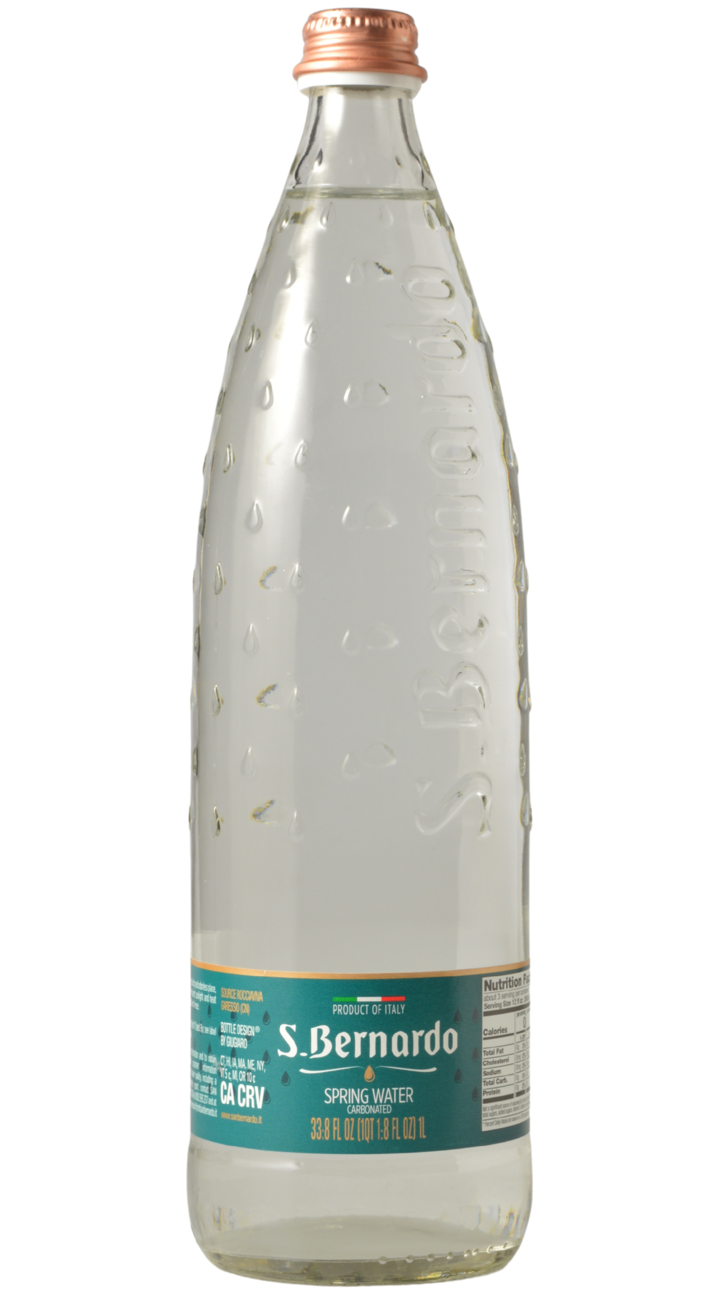 San Bernardo Piedmont Mineral Water Sparkling (1-Liter )