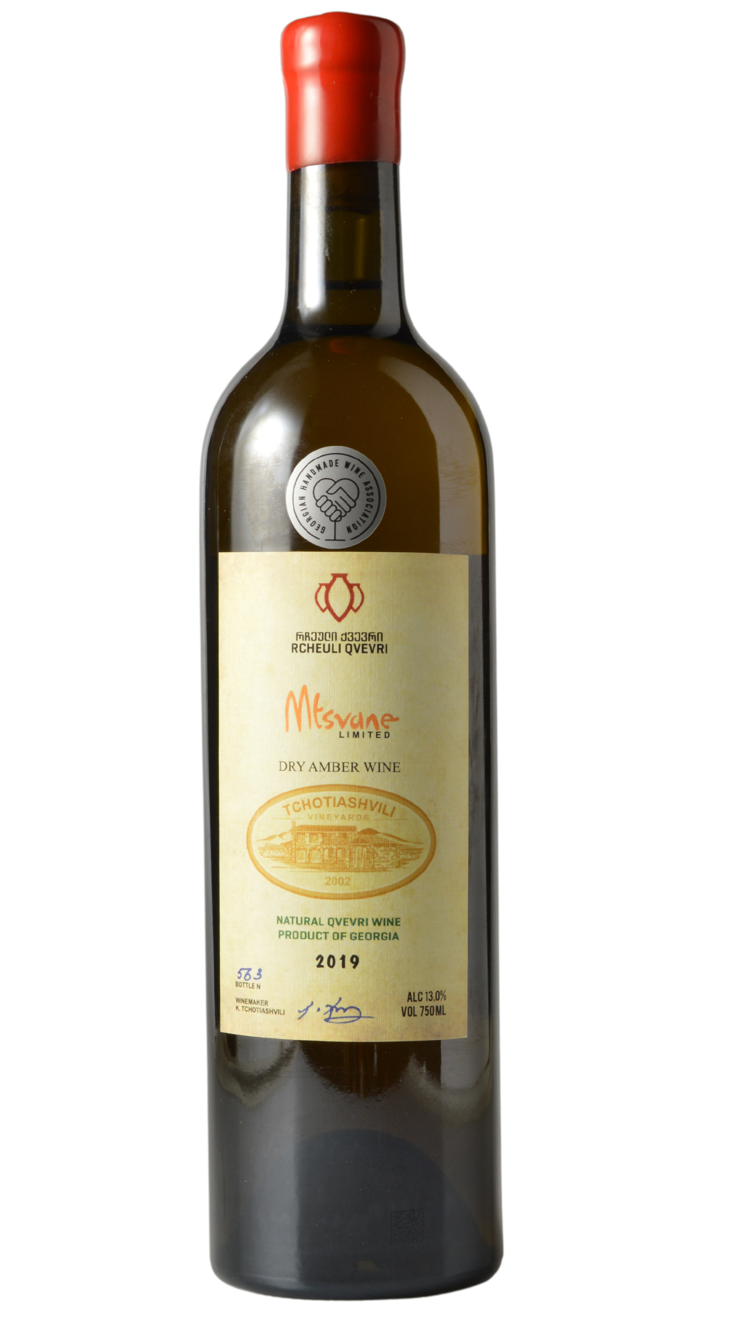 Tchotiashvili "Limited Dry Amber Wine" Georgia Mtsvane Kakhuri 2019