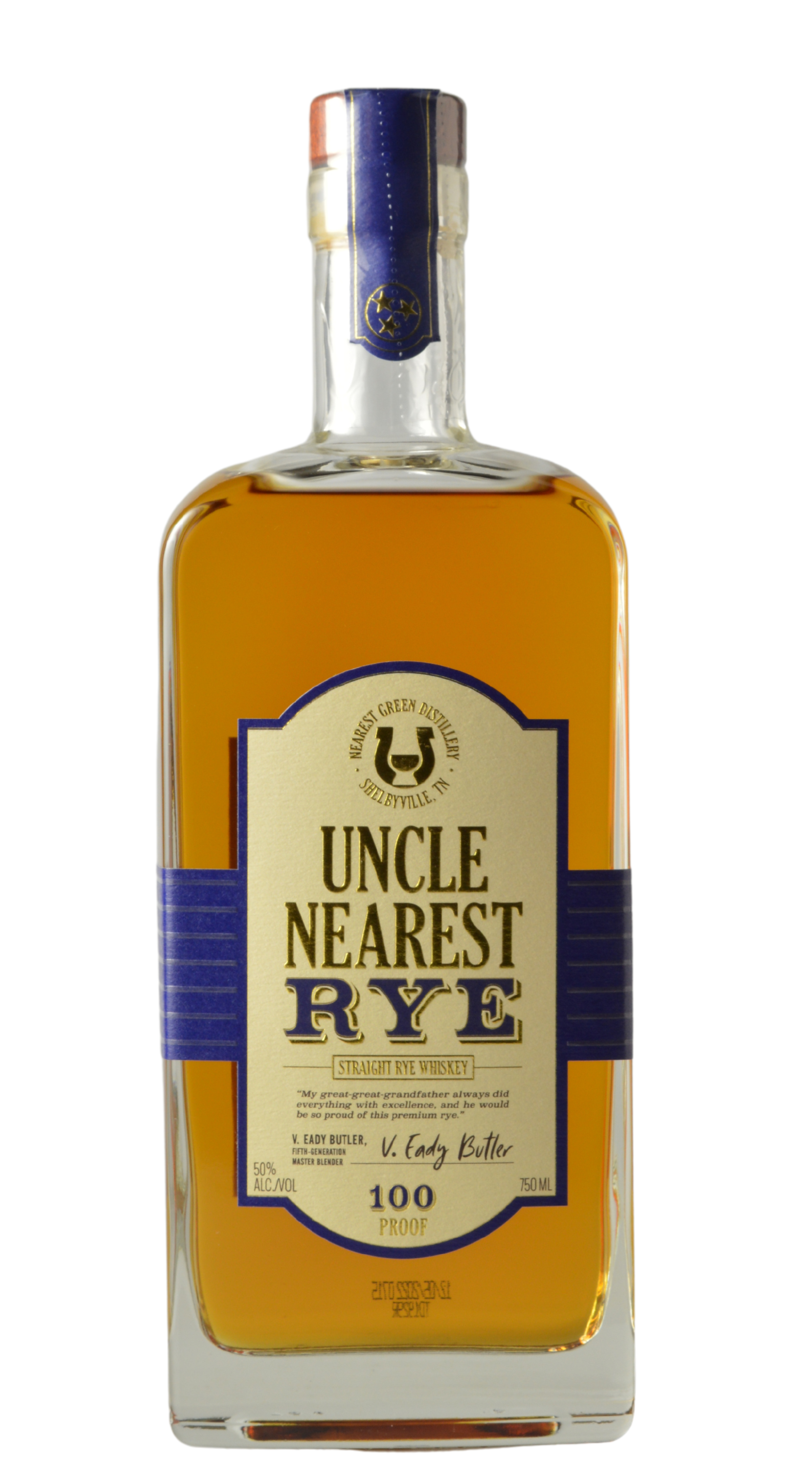 Uncle Nearest 100% Straight Rye Whiskey NV