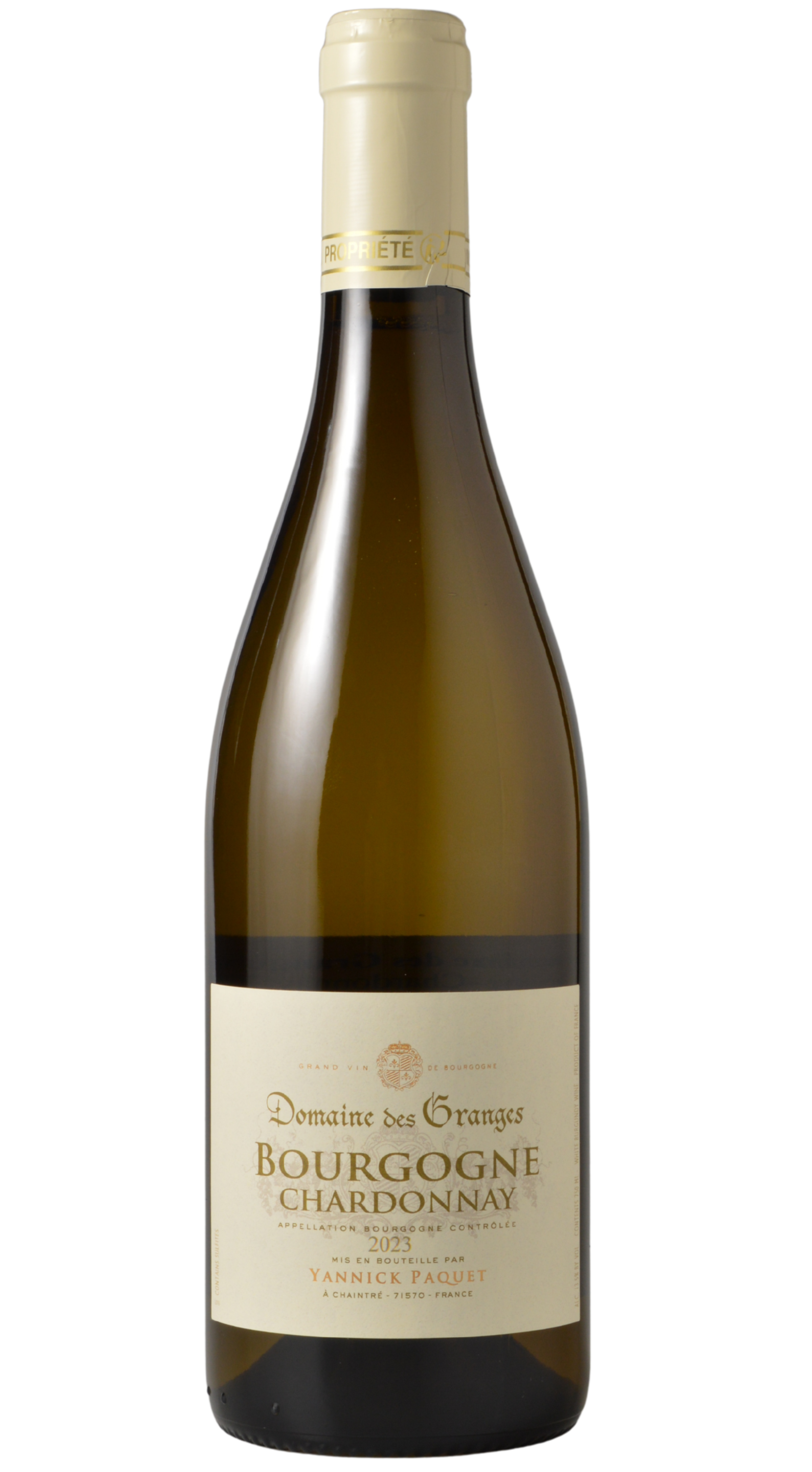 Yannick Paquet "Domaine des Granges" Bourgogne Blanc 2023